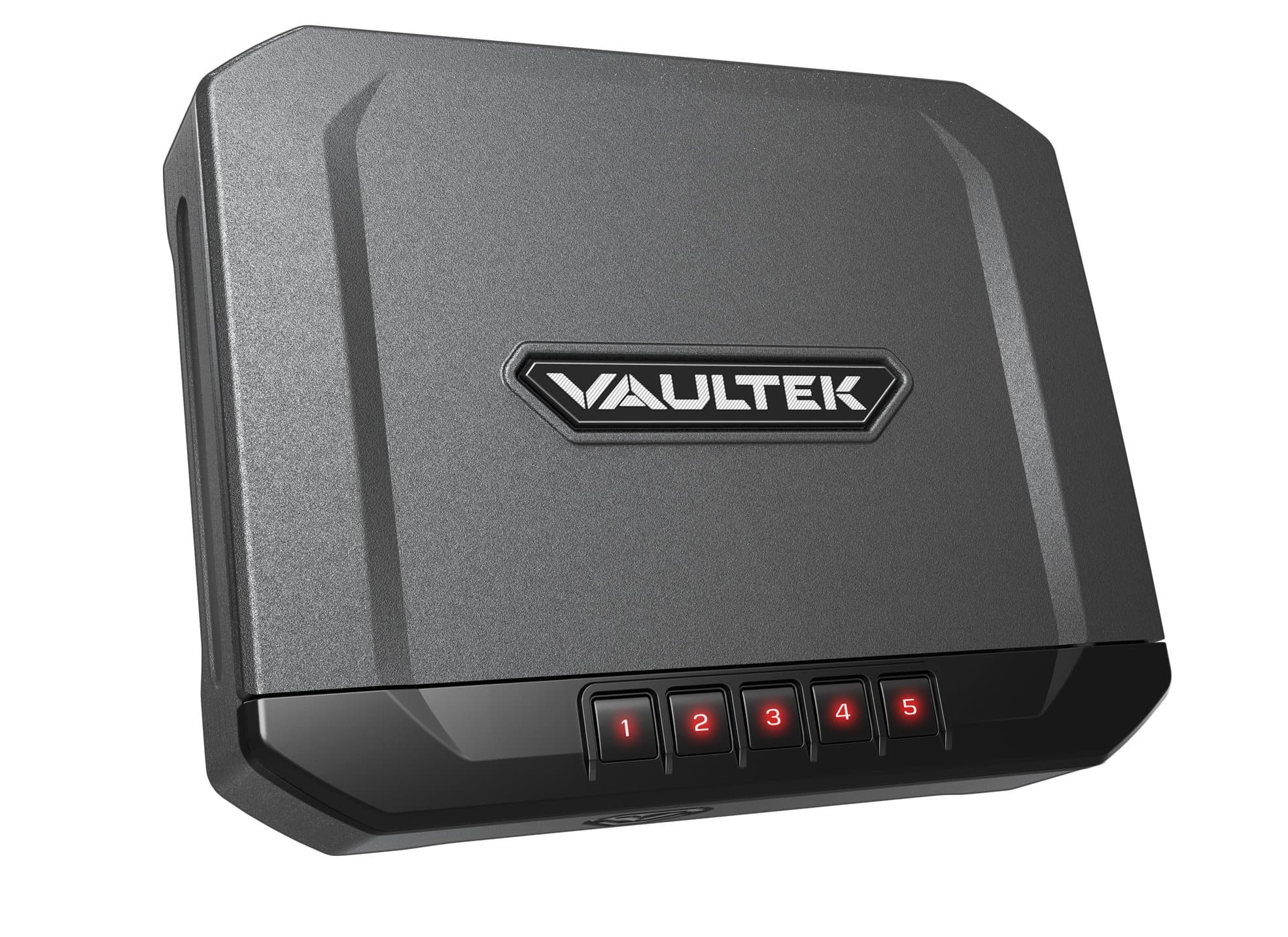 VAULTEK VR10 Bluetooth® Smart Handgun Safe Quick Access Pistol Safe with Auto Open Lid and Rechargeable Lithium-ion Battery (Titanium Gray)