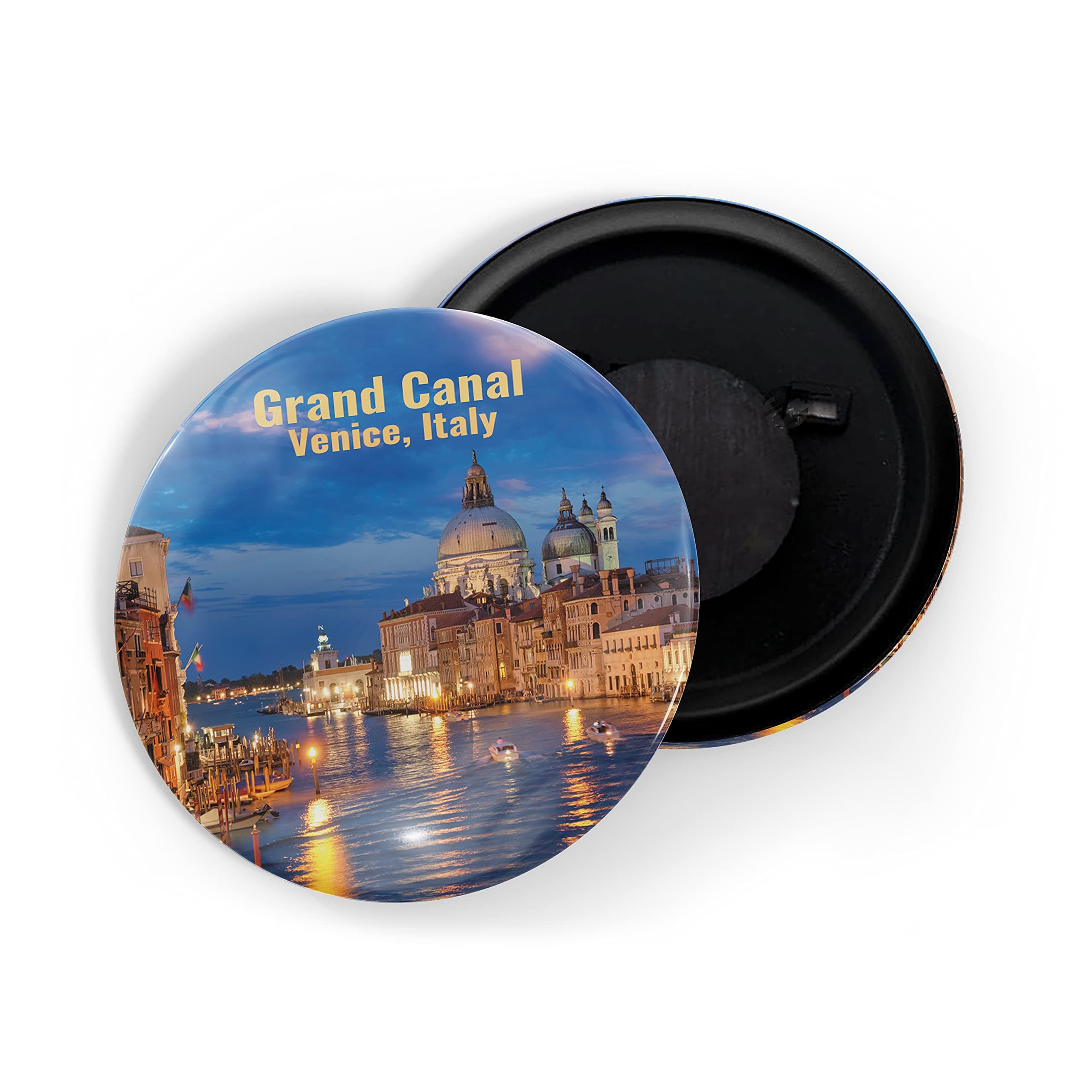 dhcrafts Fridge Magnet Multicolor Famous Tourist Place Grand Canal Venice Italy D2 Glossy Finish Design Pack of 1
