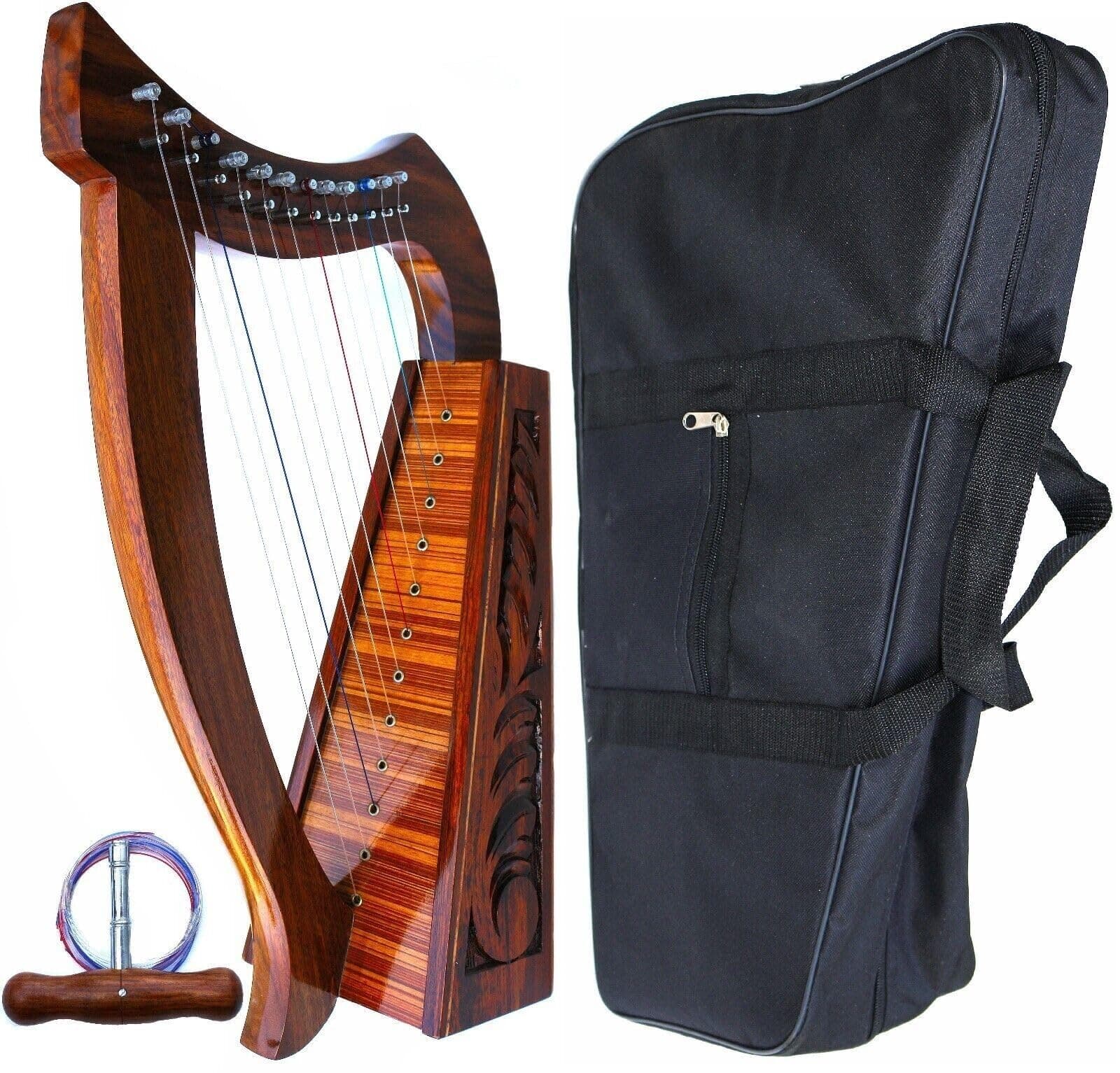 HARP 24" CELTIC 12 STRINGS BABY LAP HARP with BAG