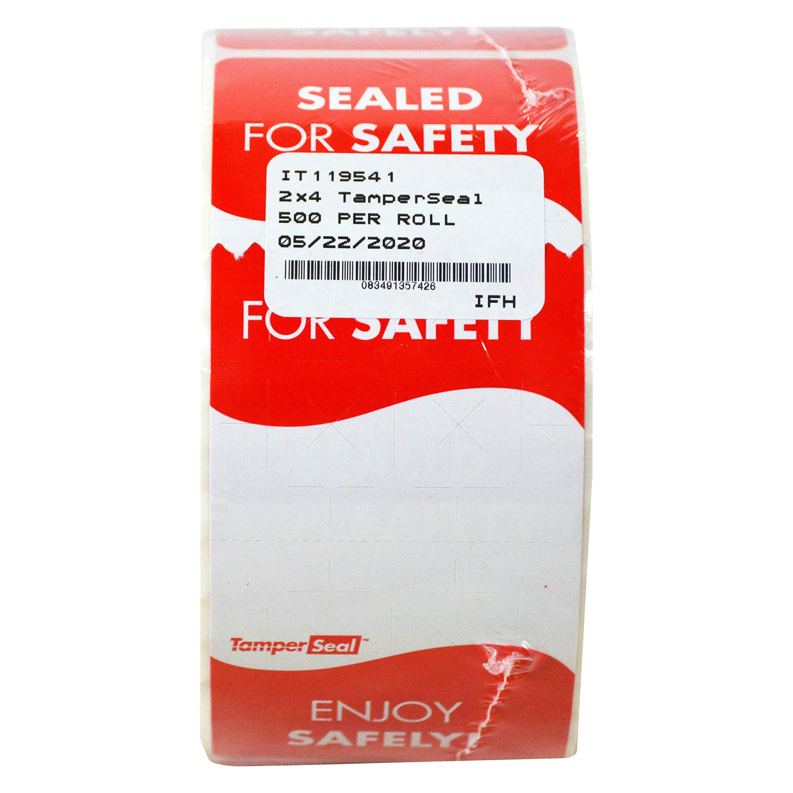 DayMark Safety Systems - IT119541 TamperSeal Tamper-Evident 2" x 4" Writable Delivery Label (Roll of 500)