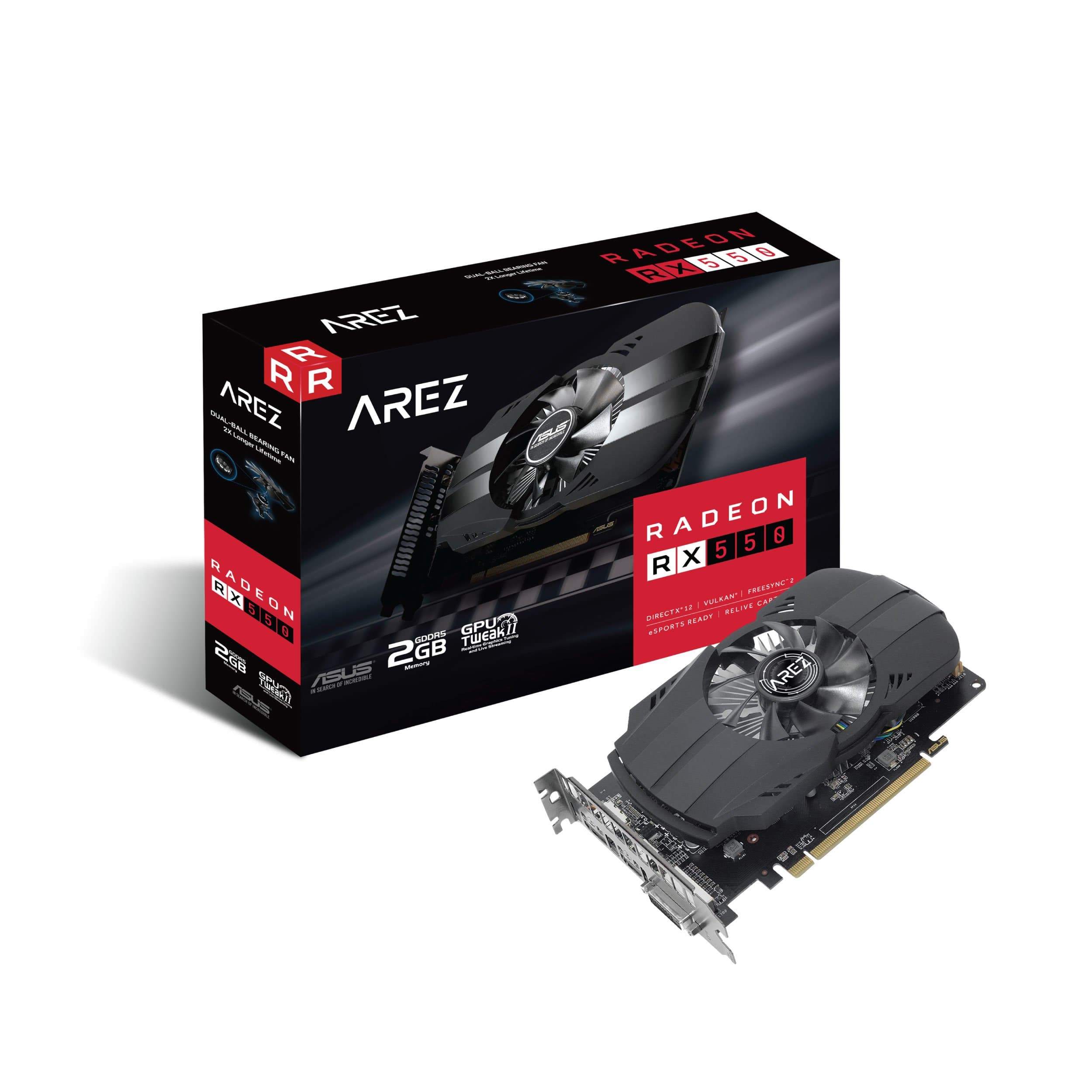 ASUS AREZ-PH-RX550-2G GDDR5 DP HDMI DVI AMD Graphics Cards