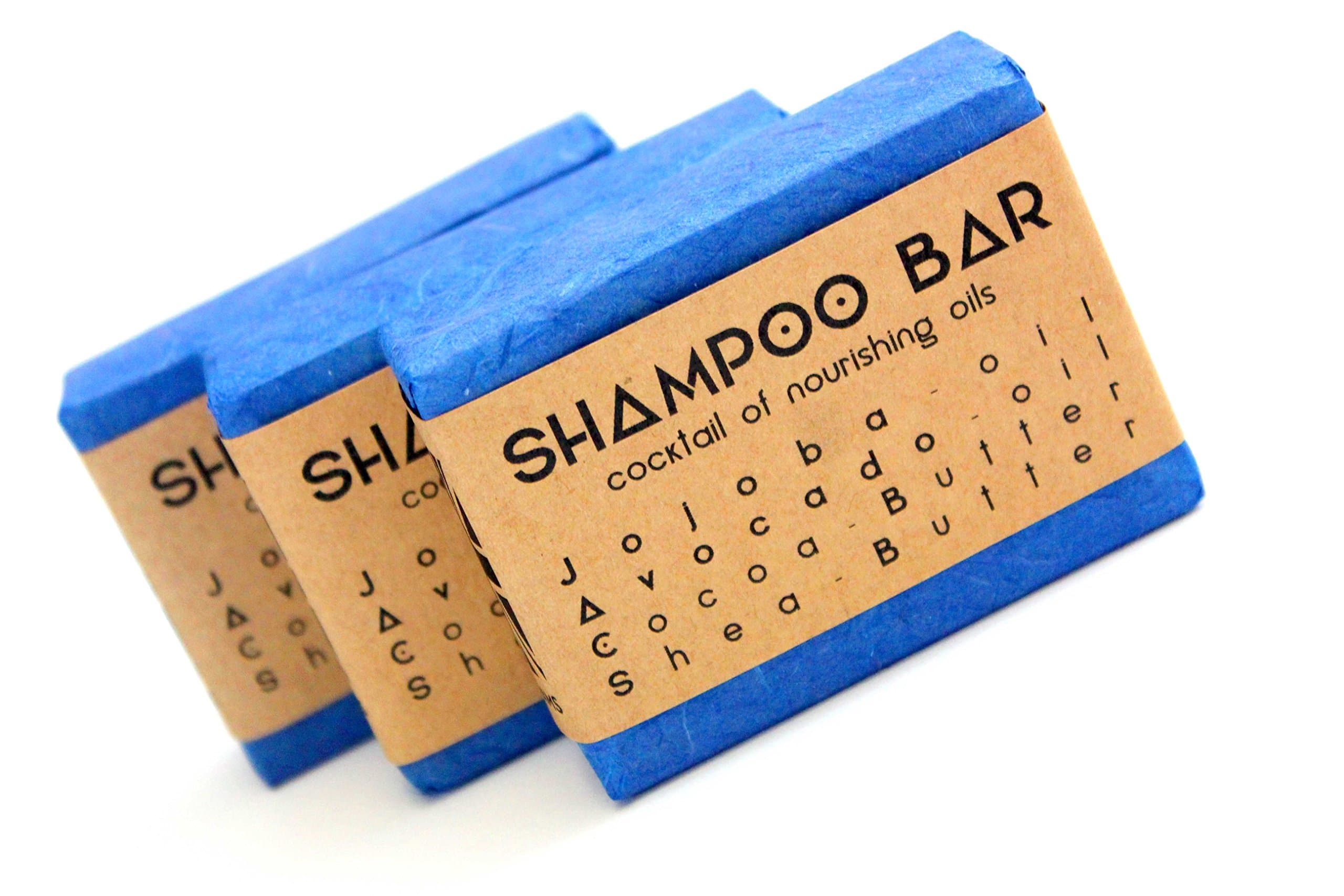 JACS Solid Soap Shampoo Bar Jojoba Oil, Avocado Oil, Cocoa Butter, Shea Butter PLASTIC & SLS FREE (Original)