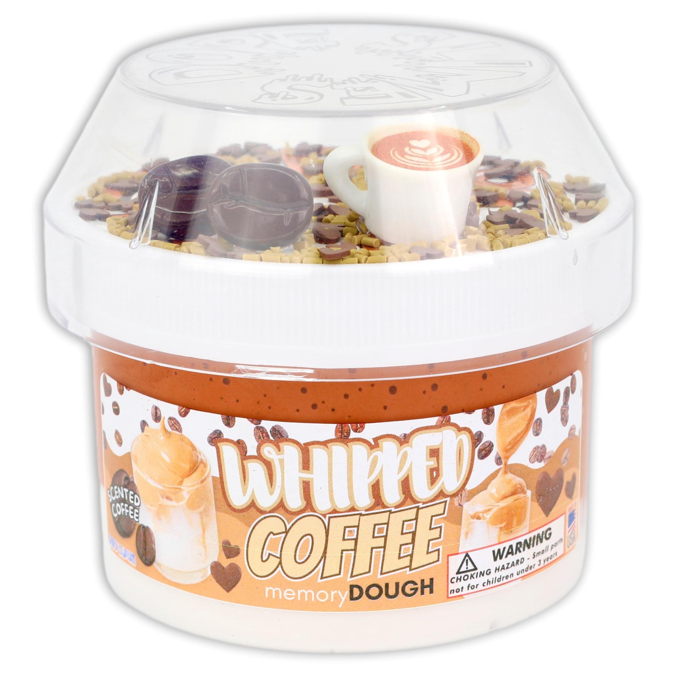 Whipped Coffee Butter Slime (8oz) - memoryDOUGH Slime - Handmade in USA - Dope Slimes