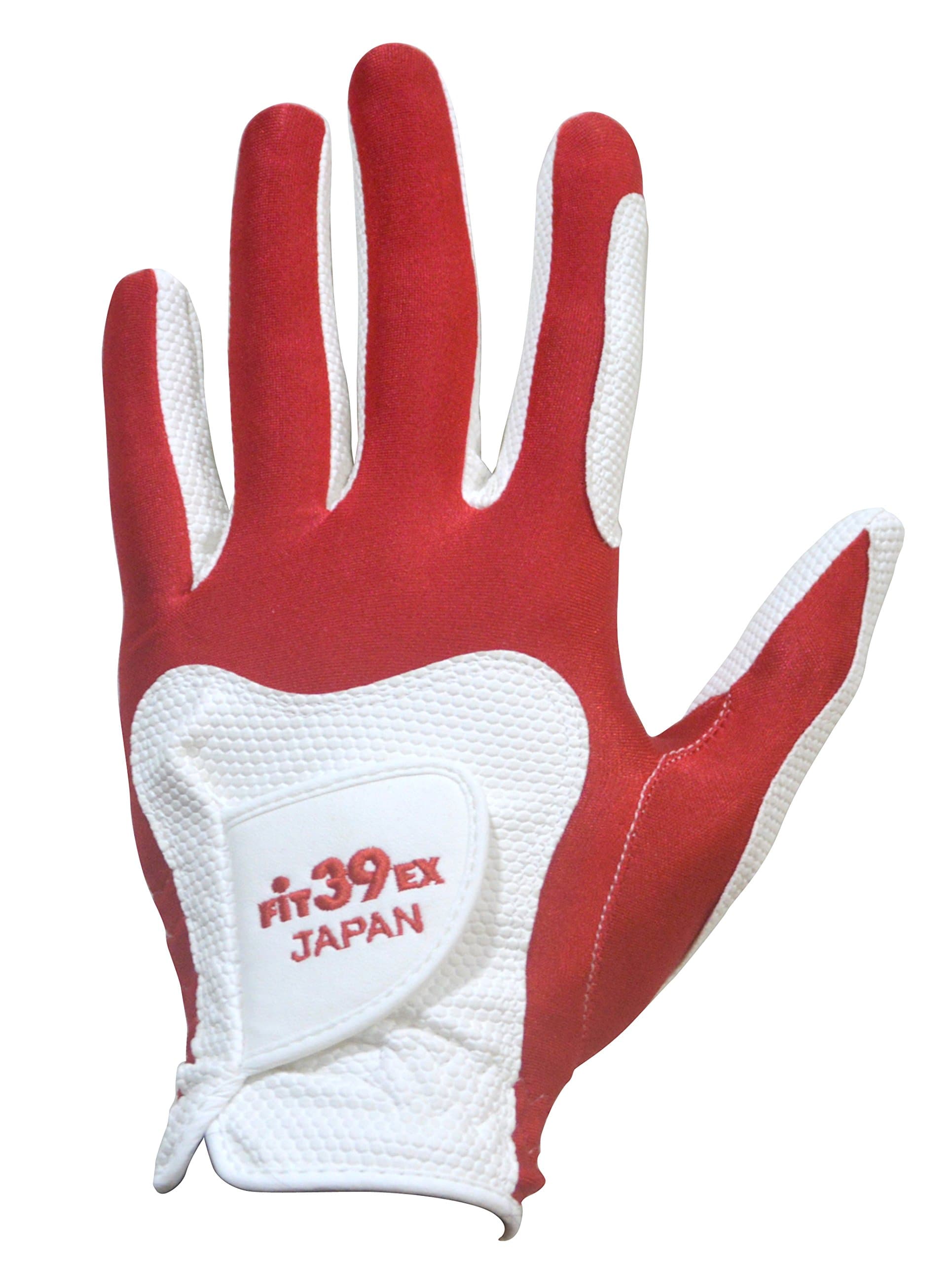 Fit39 Ex Golf Glove (Large, White/Red), L