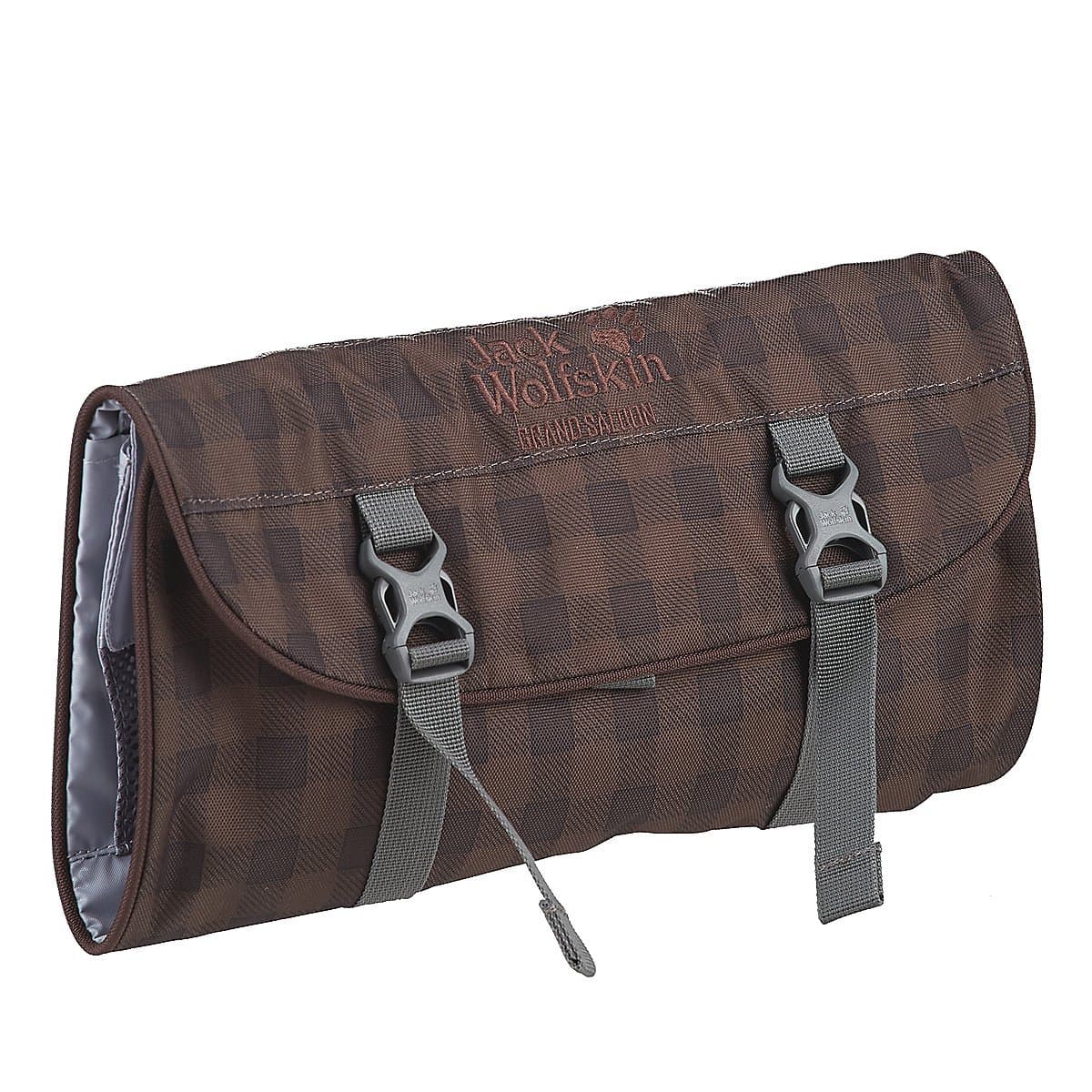 Jack Wolfskin Grand Saloon Washbag, Mocca Classic Check, 1 L