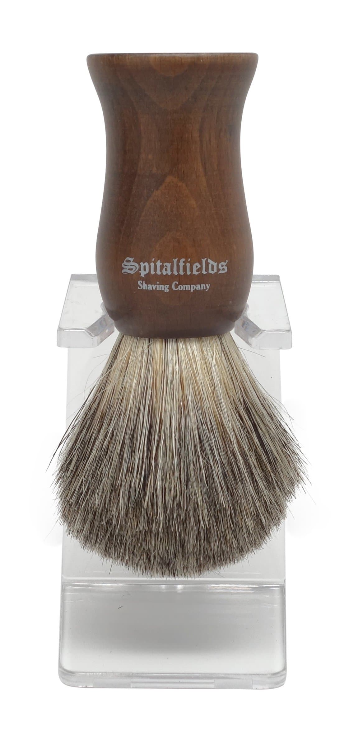 100% Pure Badger Bristle with Faux Ebony Beechwood Handle Shaving Brush and Free Acrylic Stand - Columbia Road