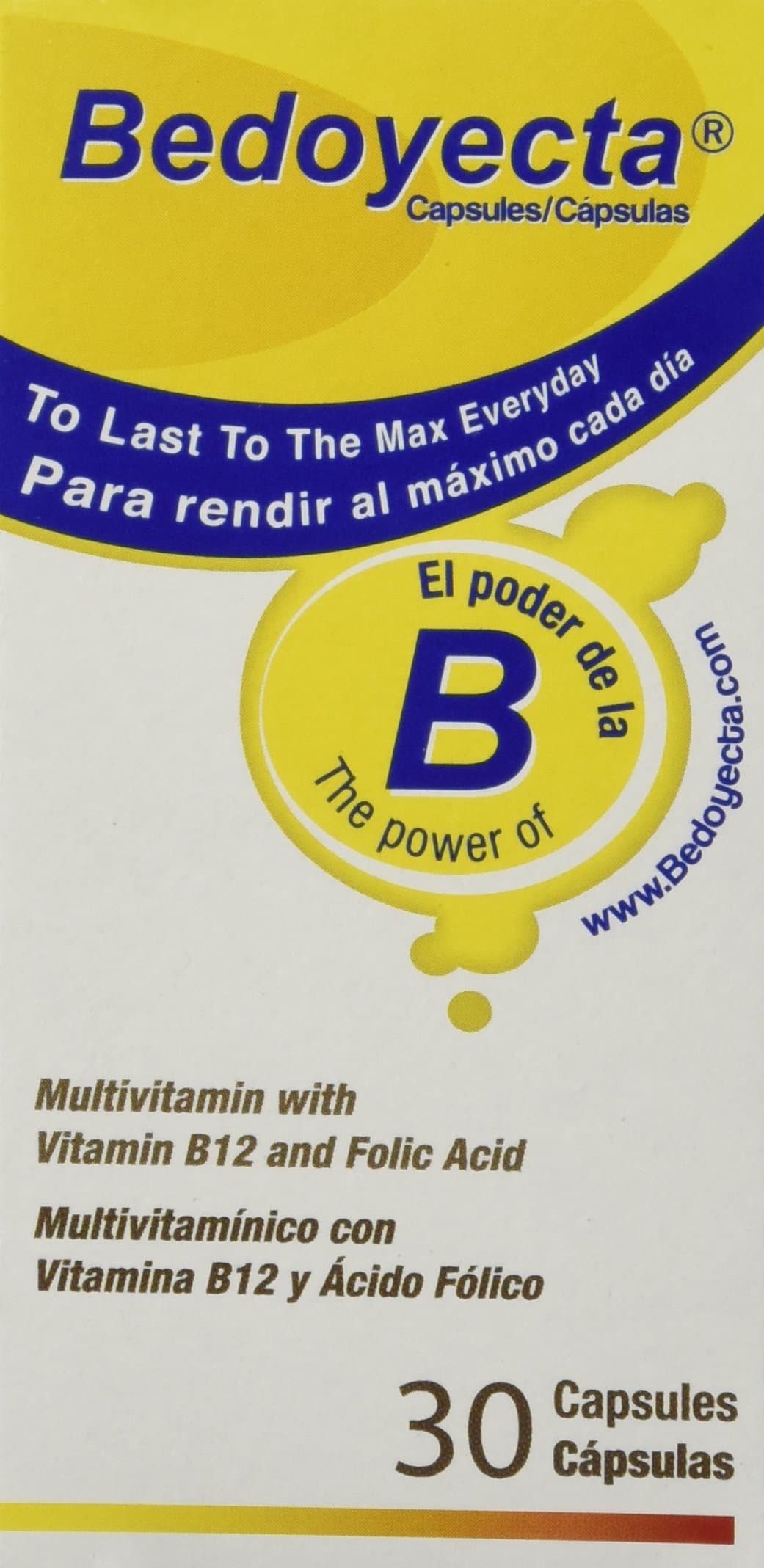Bedoyecta Capsules 30 Count 1.5 Ounce - Pack Quantity: 1
