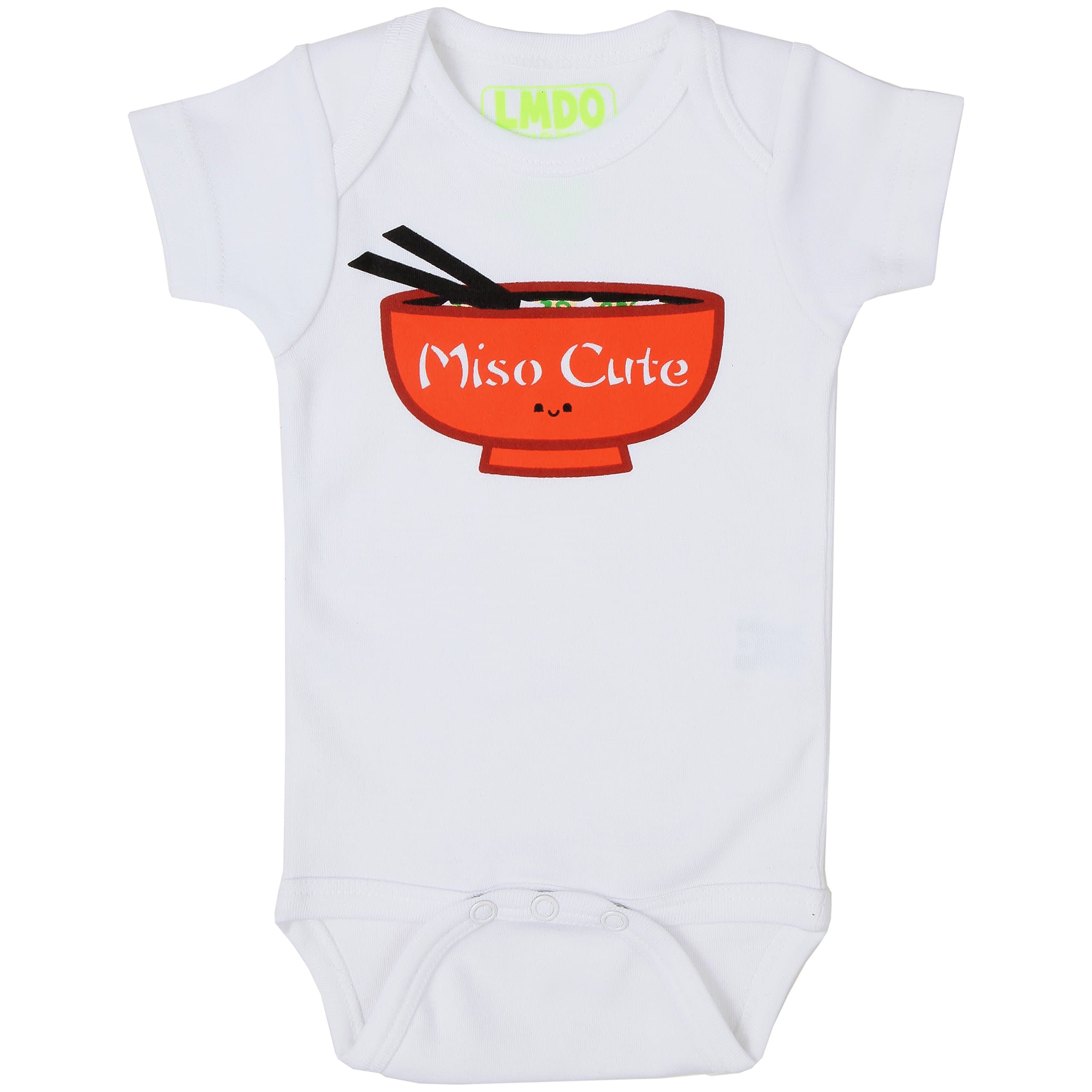 LMDO Miso Cute White Bodysuit (0-6 Months)