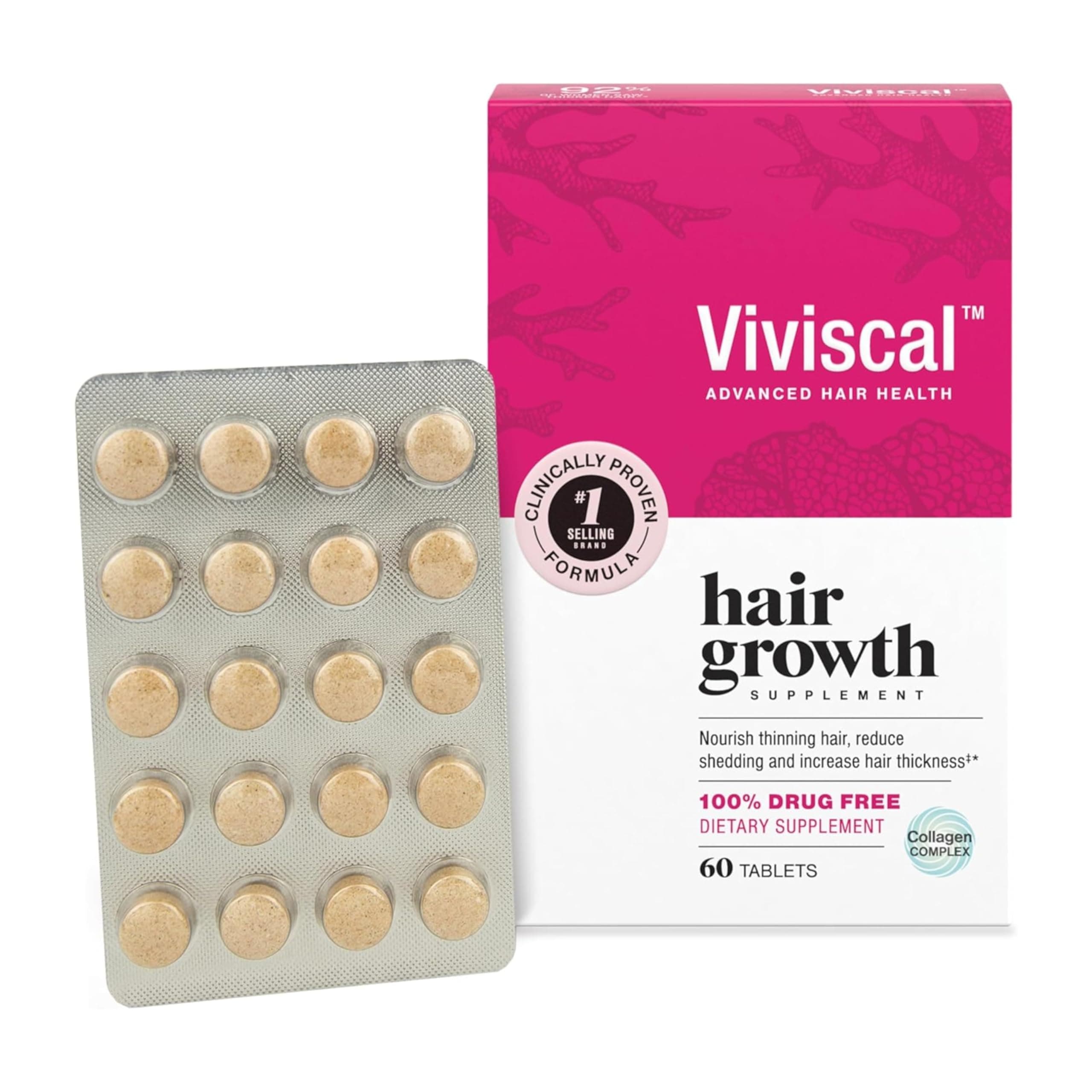 Hair growth supplement for women, 60 Count, 1 Month Supply