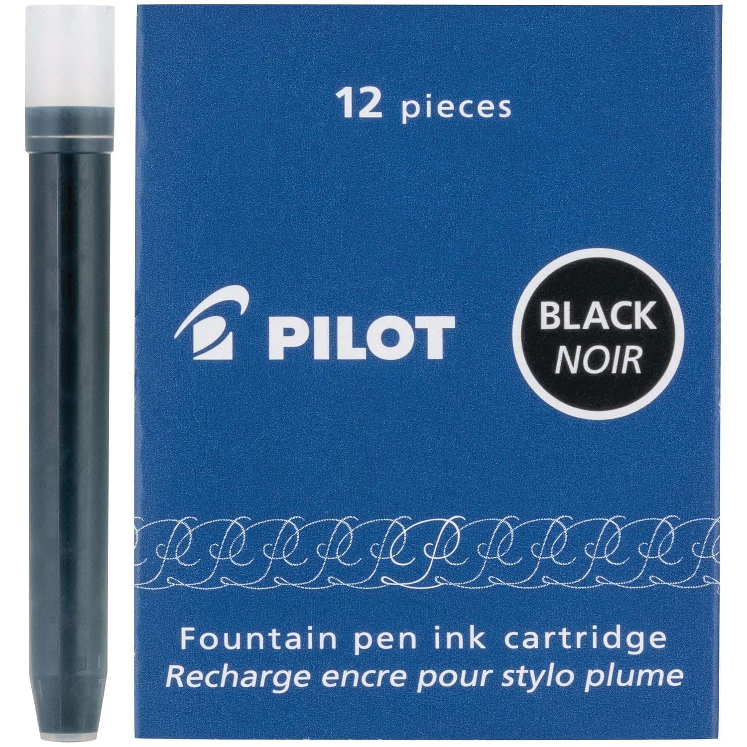 Namiki IC100 Fountain Pen Ink Cartridge, Black, 12 Cartridges per Pack (69100)