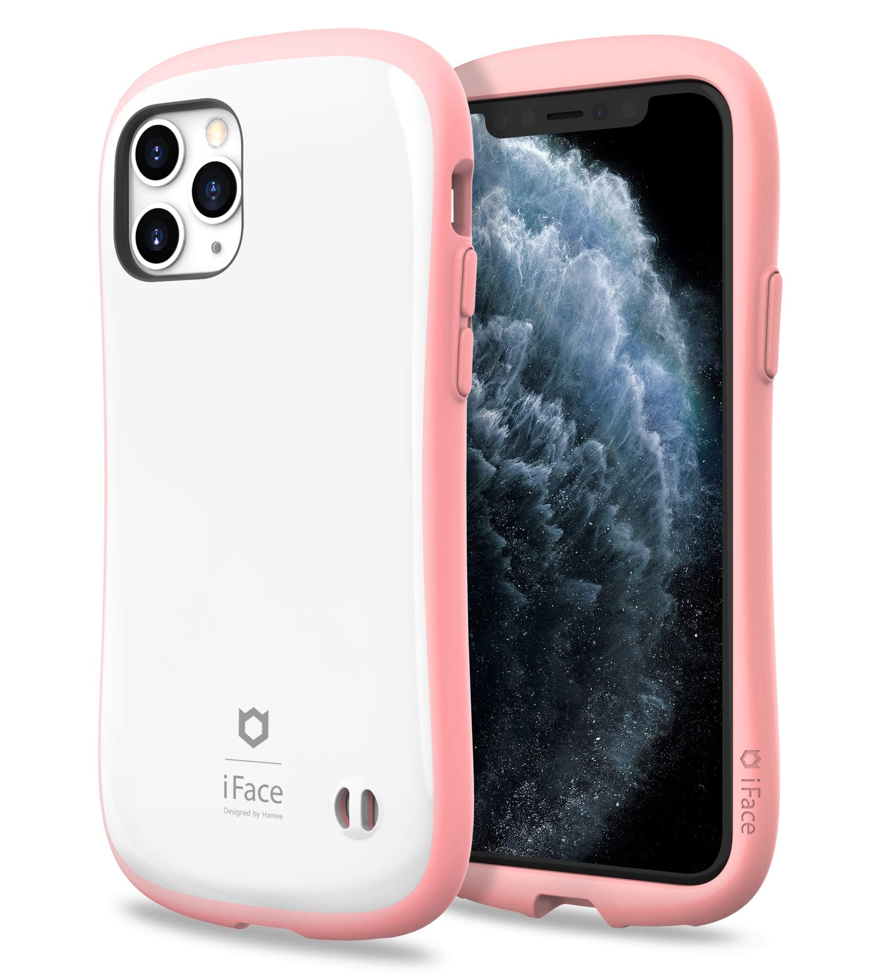 iFace First Class Designed for iPhone 11 Pro – Cute Shockproof Dual Layer [Hard Shell + Bumper] Phone Case [Drop Tested] - White/Pink