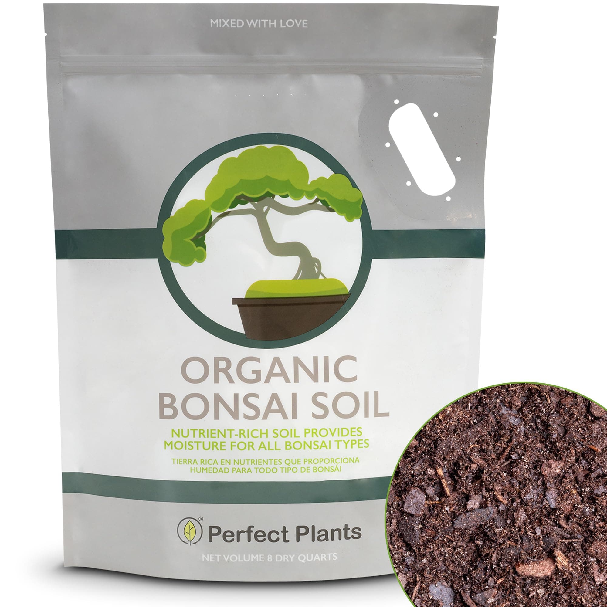 PERFECT PLANTS Bonsai Soil - 8qts. Premium All-Purpose Mix | for Several Bonsai Tree | Made in Small Batches in The USA
