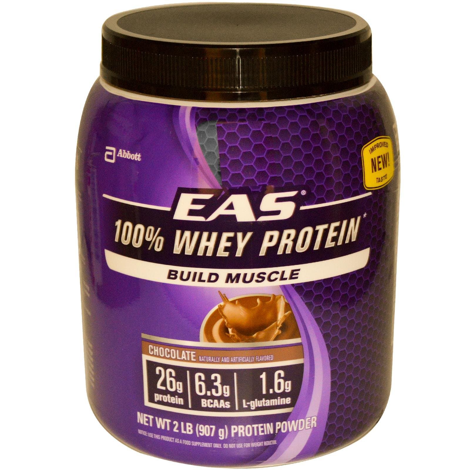 EAS 100% Pure Whey Protein Powder, Chocolate, 5lb Tub, 30 grams of Whey Protein Per Serving (Packaging May Vary)