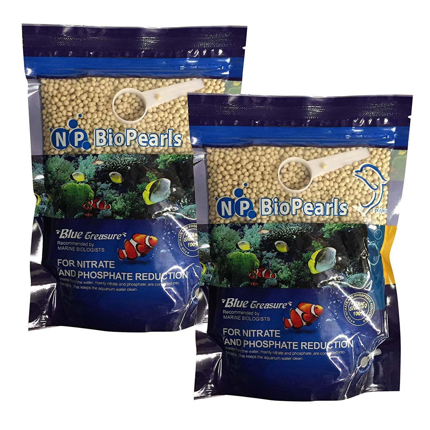 1000ml NP Biopearls Marine Fish Tank Filter Media Phosphate Nitrate Nutrient Remover