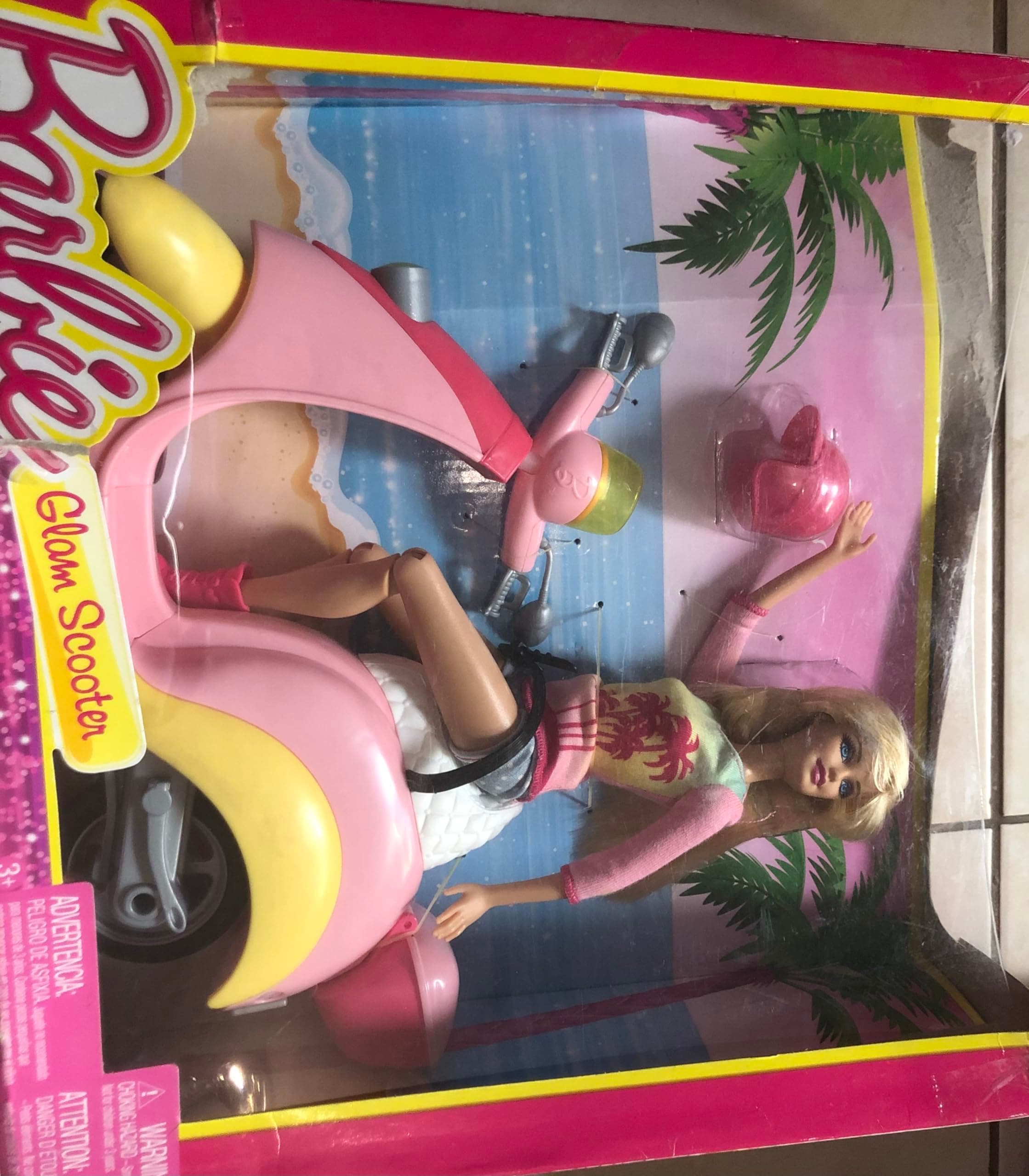 Mattel Barbie Glam Scooter Doll – Dolls (Multicolour, Femine, Girl, 3 Years, Barbie, Box with Window)