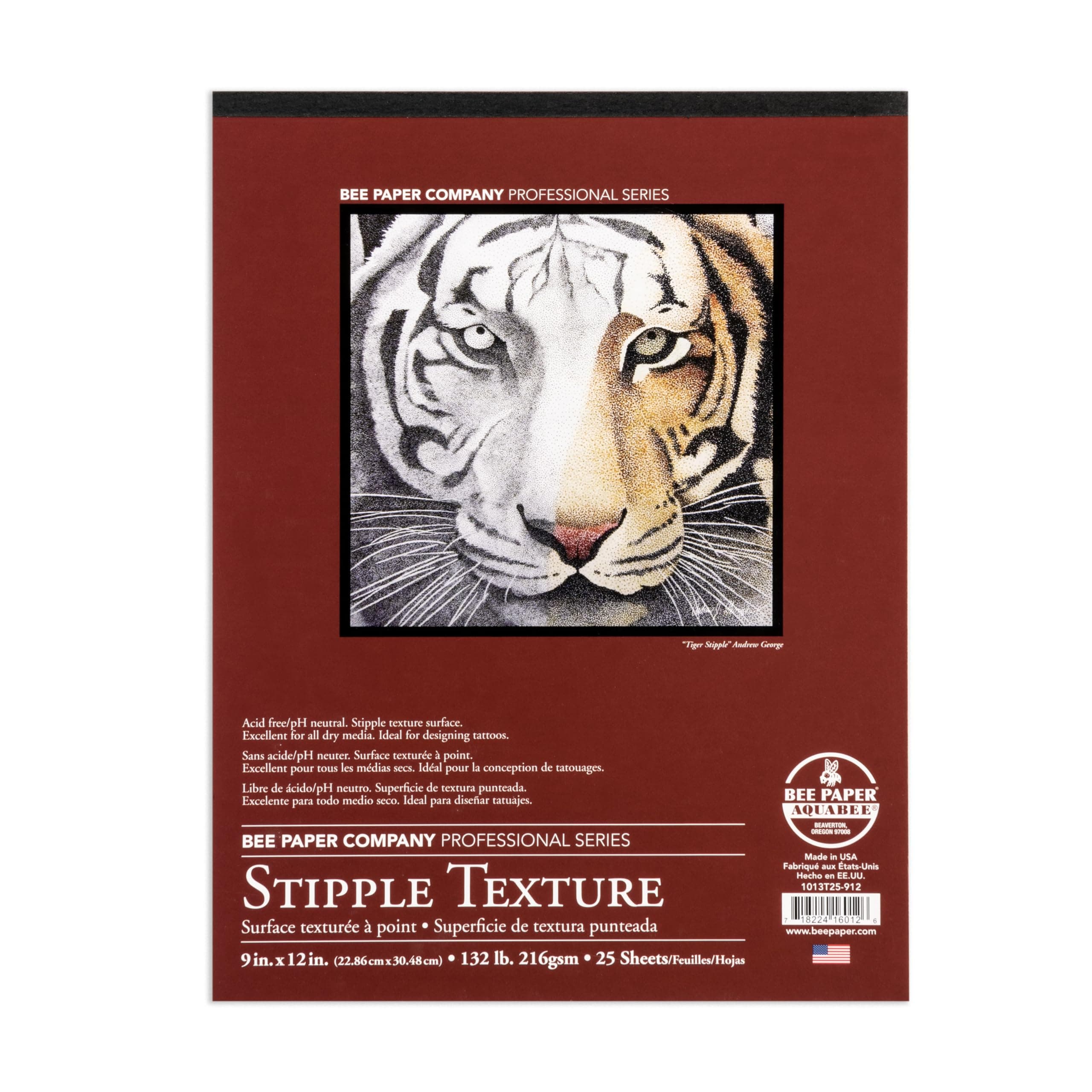 Bee Paper Coquille Stipple - Textured Drawing Paper - 23 cm x 30.5 cm