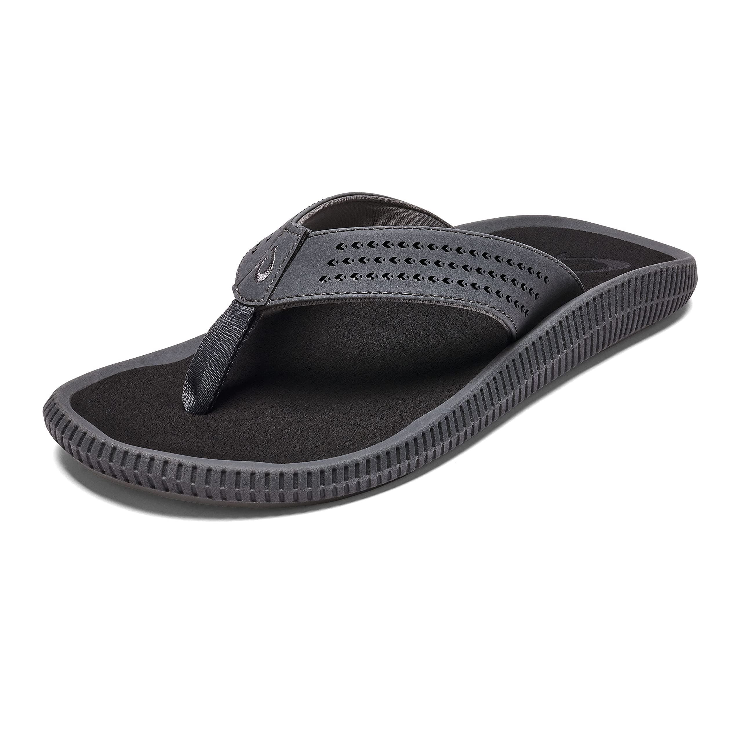 Ulele Men's Beach Sandals, Water Resistant Flip Flops, Arch Support & Comfort Fit, Lightweight & Durable, Enhanced Grip & Traction