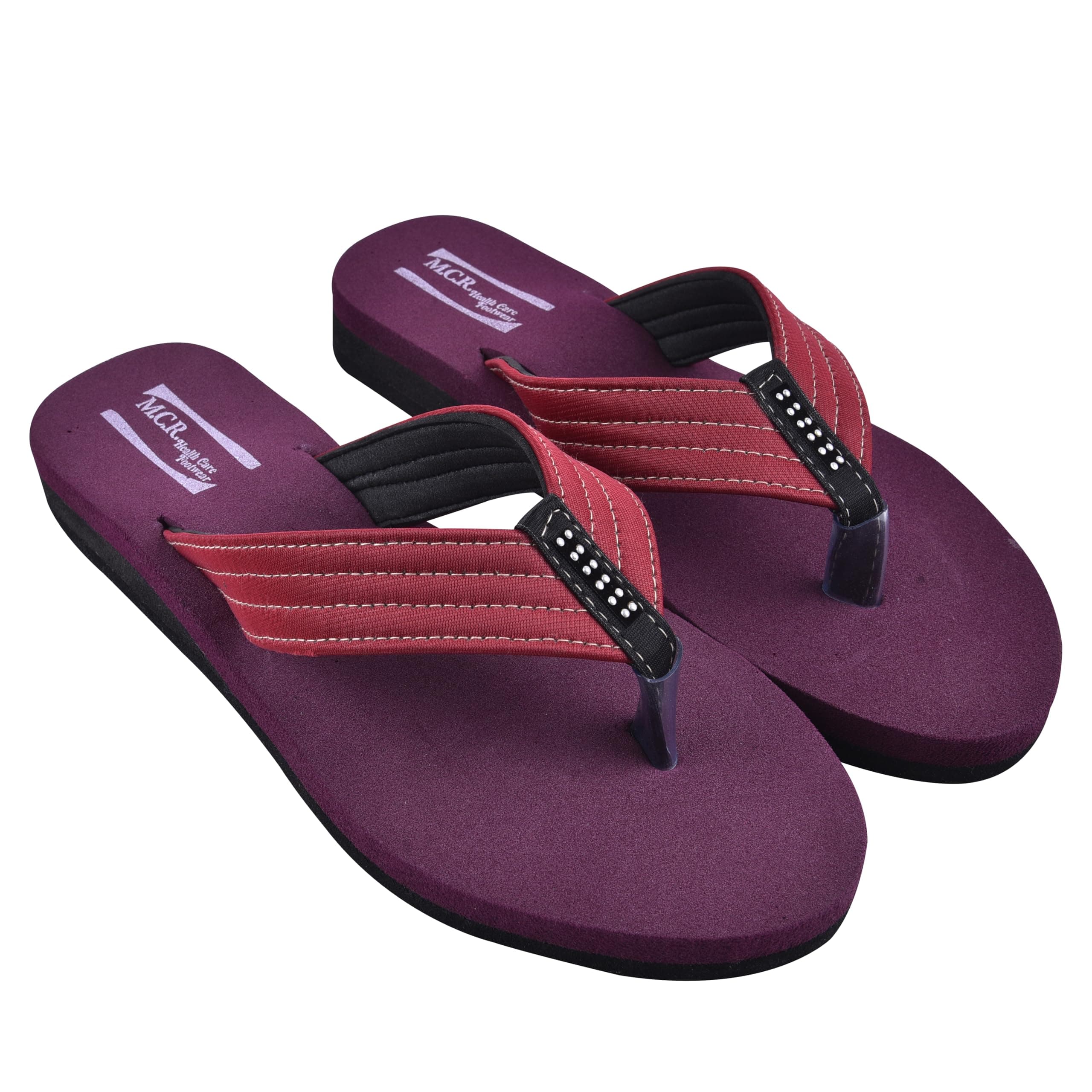 MCR Healthcare Women's Orthopedic Diabetic Light Weight Soft Footwear/Chappal/Sandals/Slippers for Girls