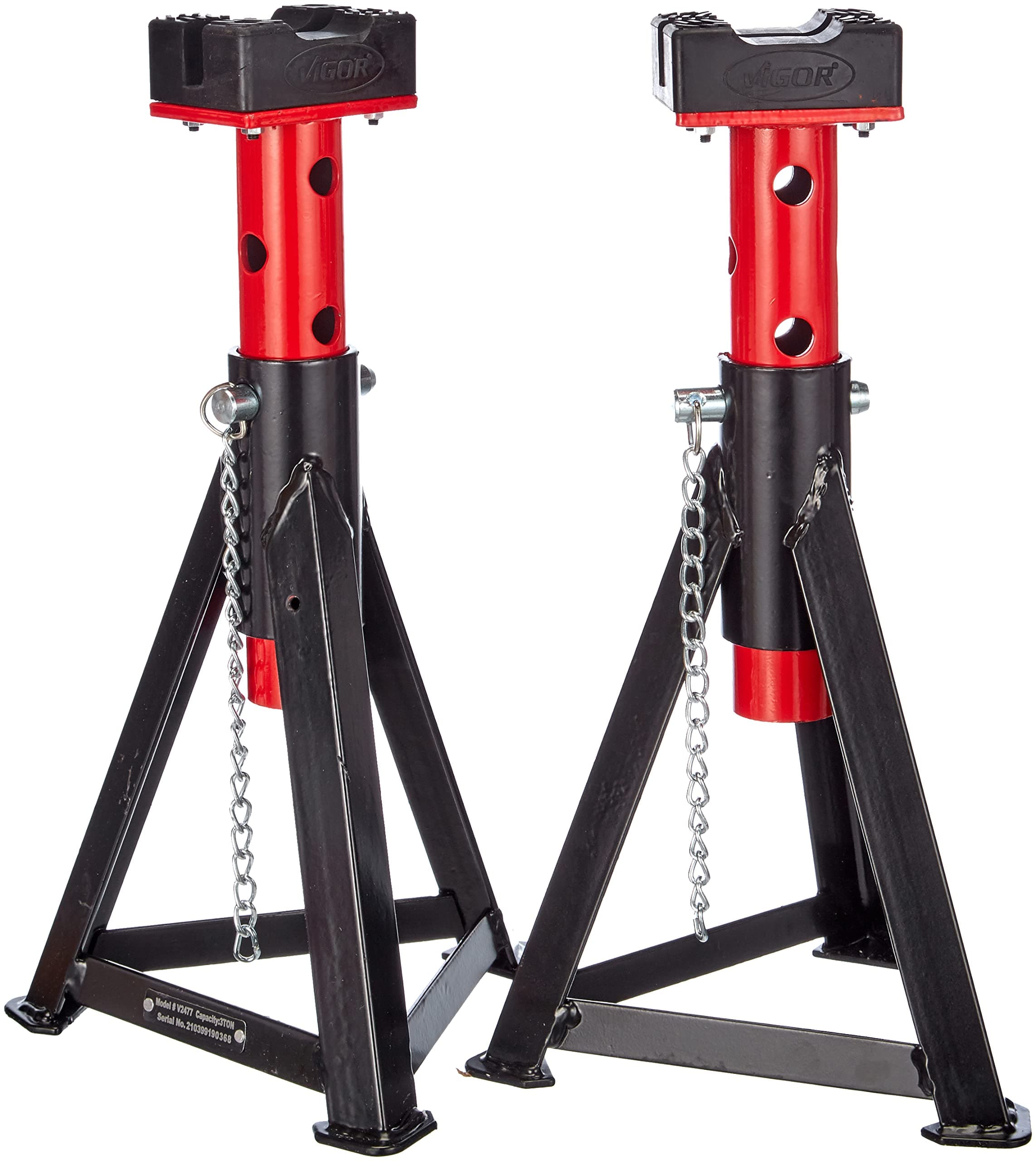 Vigor V2477 Pair of Axle Stands 3 T 295-505 mm