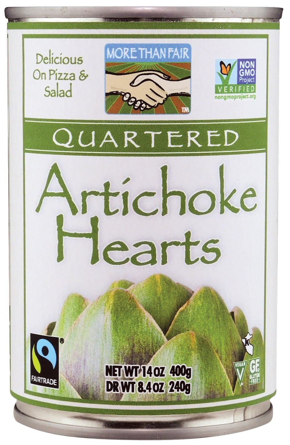 More Than Fair Quartered Artichoke Hearts, 14 Ounce Can
