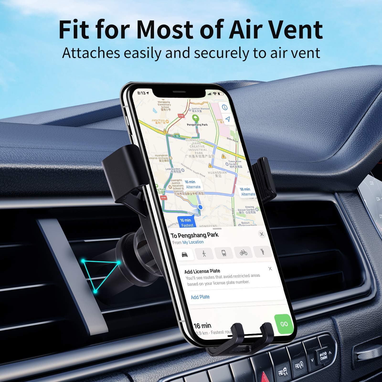 Car Mount Phone Holder Automatic Locking Universal Air Vent GPS Cell Phone Holder Suitable for Lexus ES NX LS Accessories