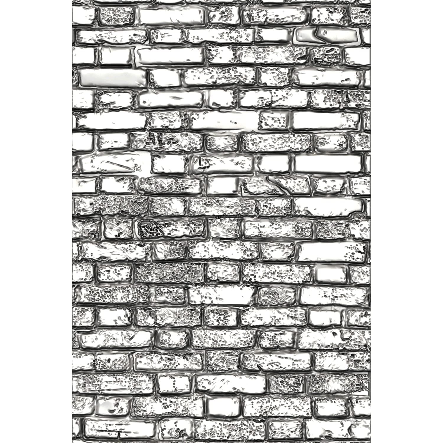 Sizzix 3-D Texture Fades Embossing Folder Mini Brickwork by Tim Holtz, 665462