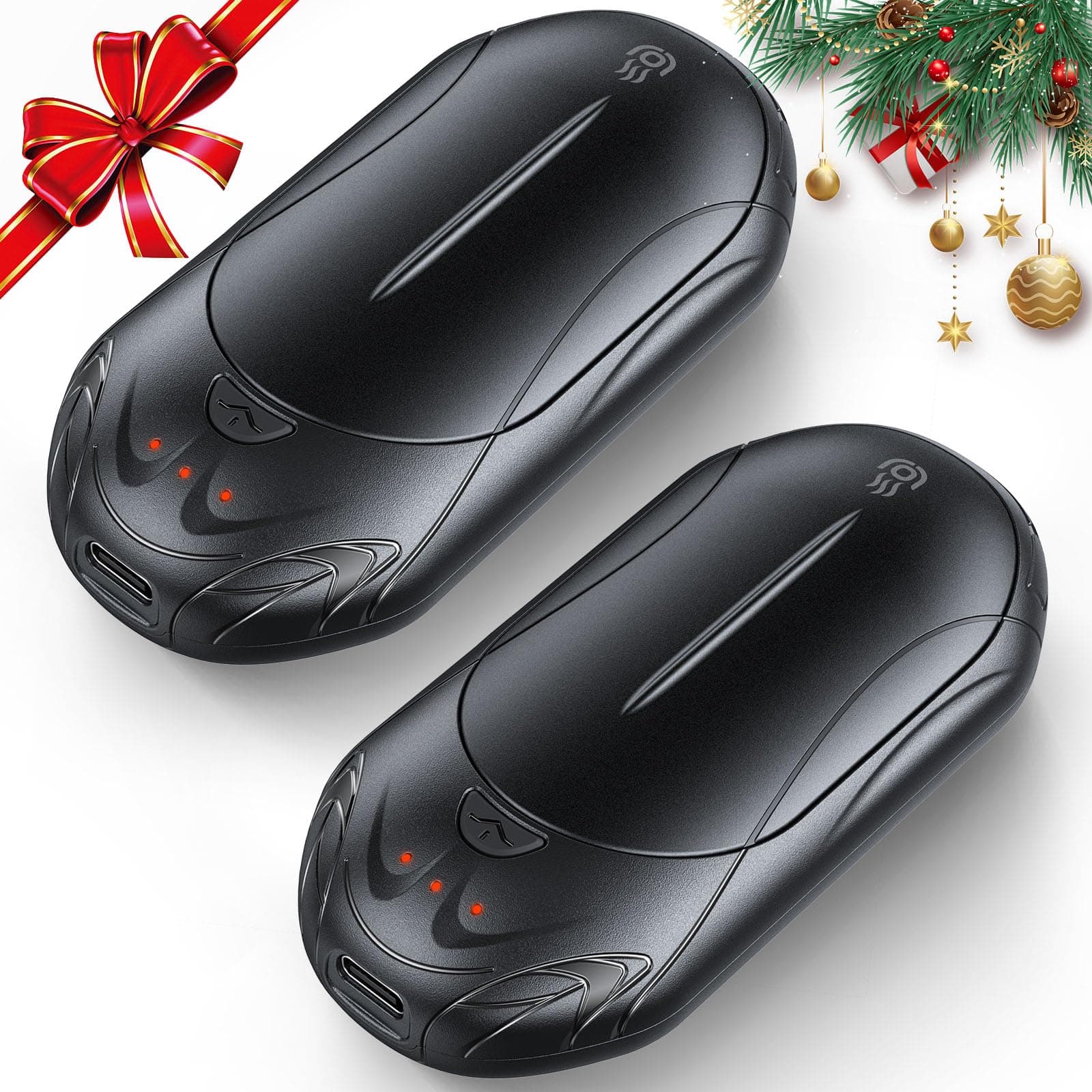 AI Hand Warmers Rechargeable, 2 Packs 6000mAh Portable Pocket Warmer, 20Hrs Long Heating Electric Hand Warmers, Suitable Outdoor Sports, Camping, Hunting, Golf, Warm Gifts Christmas, Men,Women