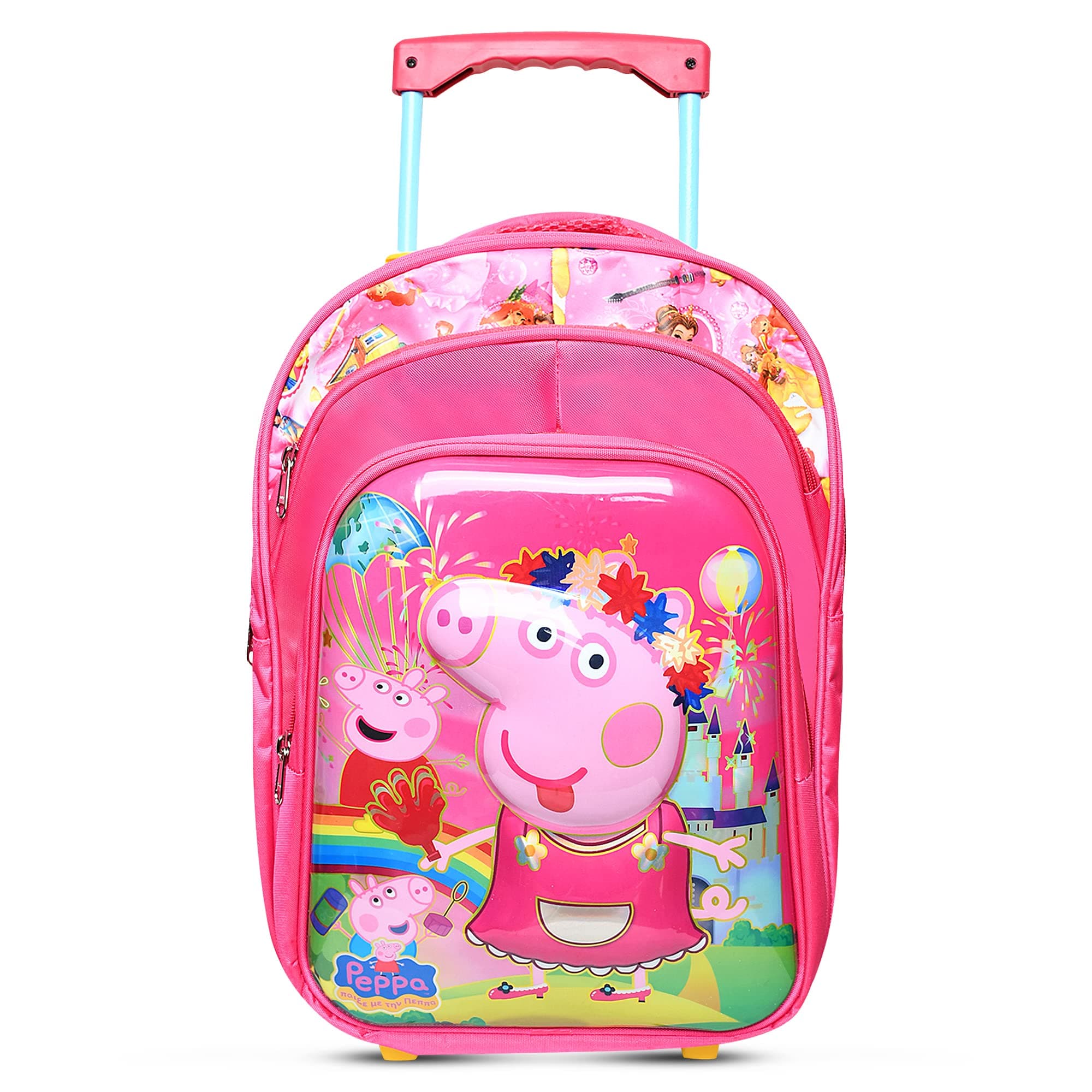 Stylbase Kids Boys Girls Trolley School Bags Sturdy, Rolling Backpack with Adjustable Handle, Spacious Compartments Multifunctional Wheeled Backpack, Perfect for School and Travel