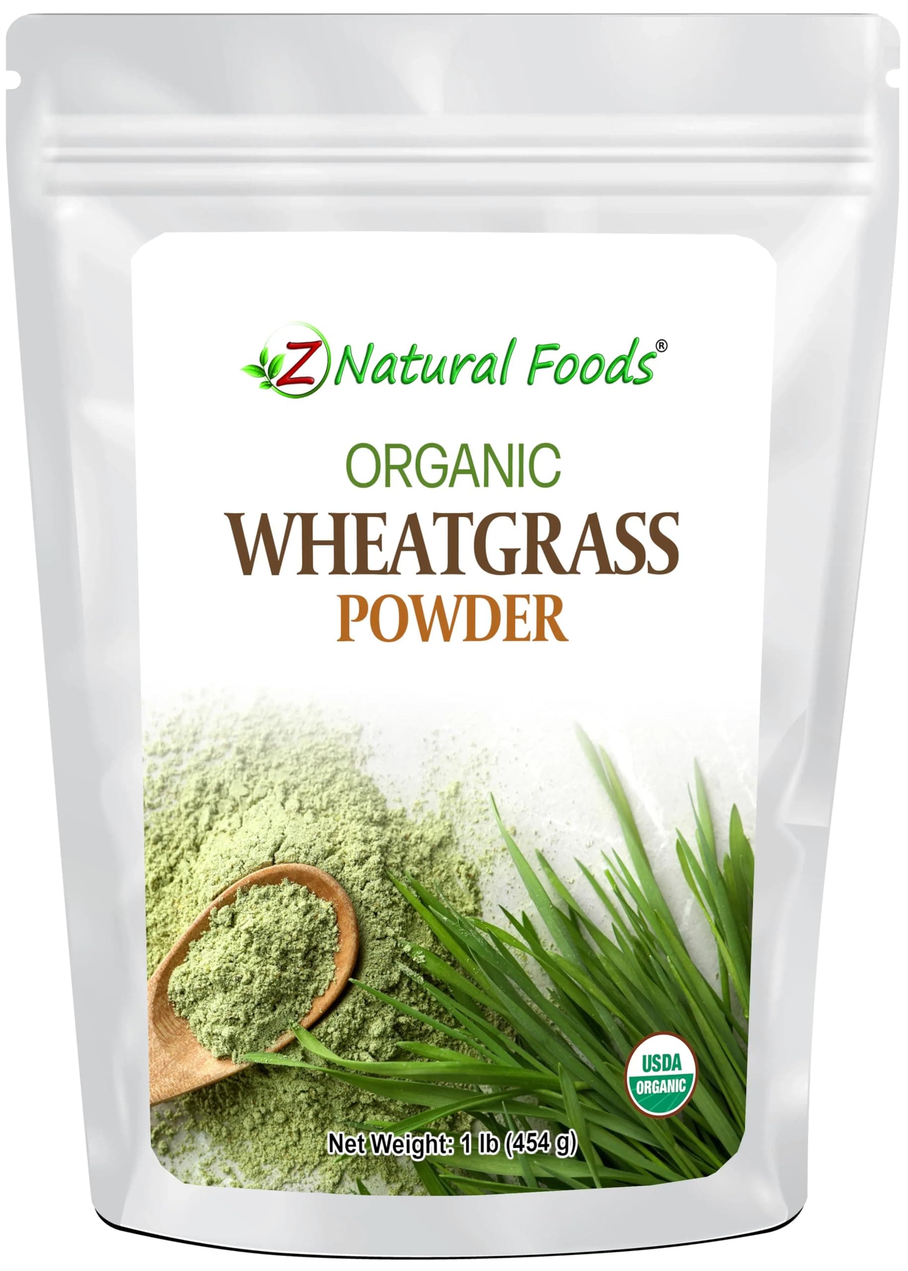 Organic Wheatgrass Powder, Green Superfood Powder for Smoothies, Juices, Shakes, and Recipes, Nutrient-Rich Powder, 100% Pure, Raw, Non-GMO, Vegan, Gluten-Free, 87 Servings, 1 lb