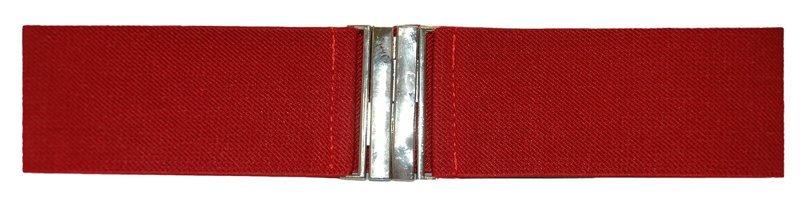 Elasticated Cinch Belt - Choice of Colours (Red)