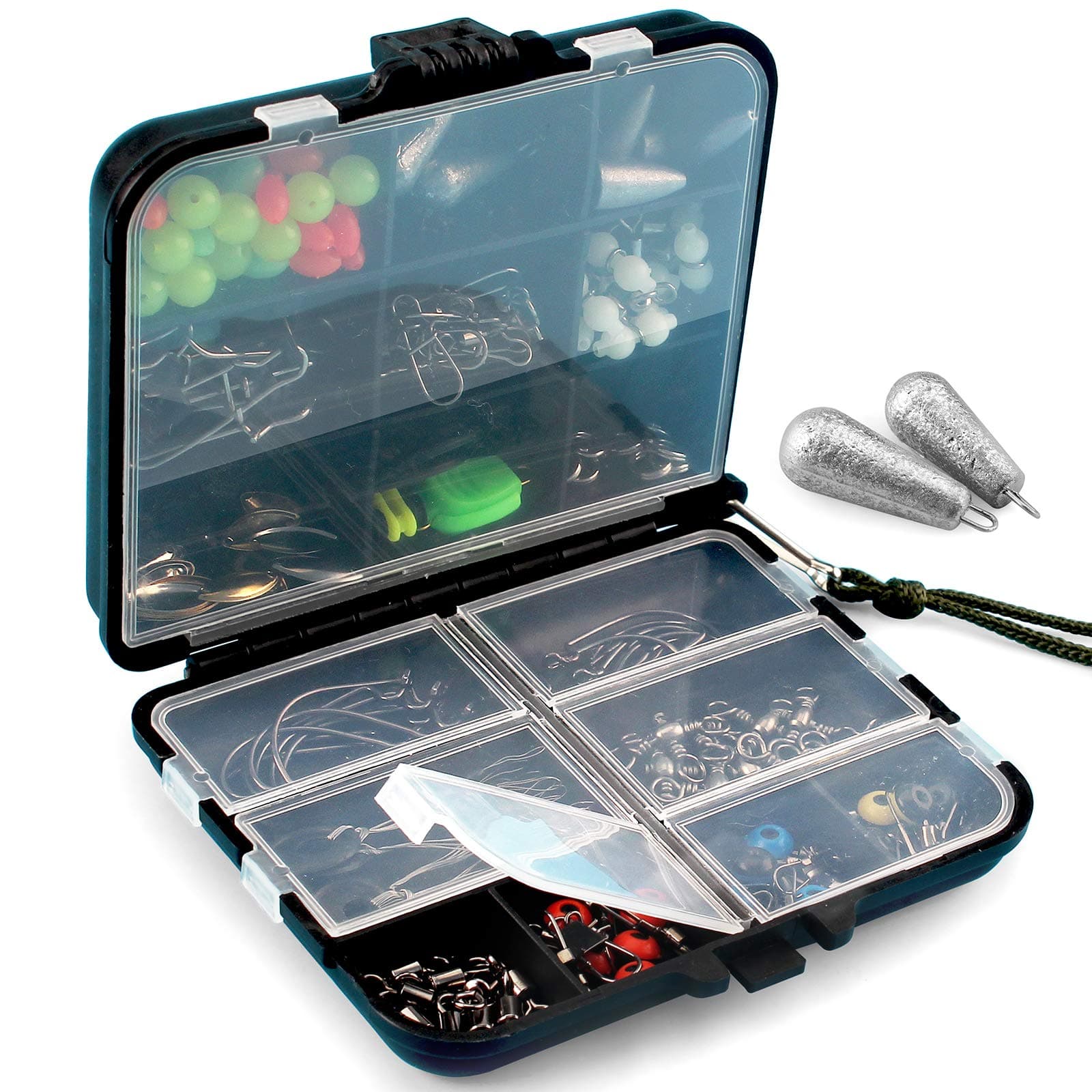 Fishing Terminal Tackle Accessories Hooks Weights Jig Heads O-Rings Rolling Swivels Fastlock Snaps Fishing Beads Space Beans Sinker Slides Ice Fish Gear for Saltwater Freshwater