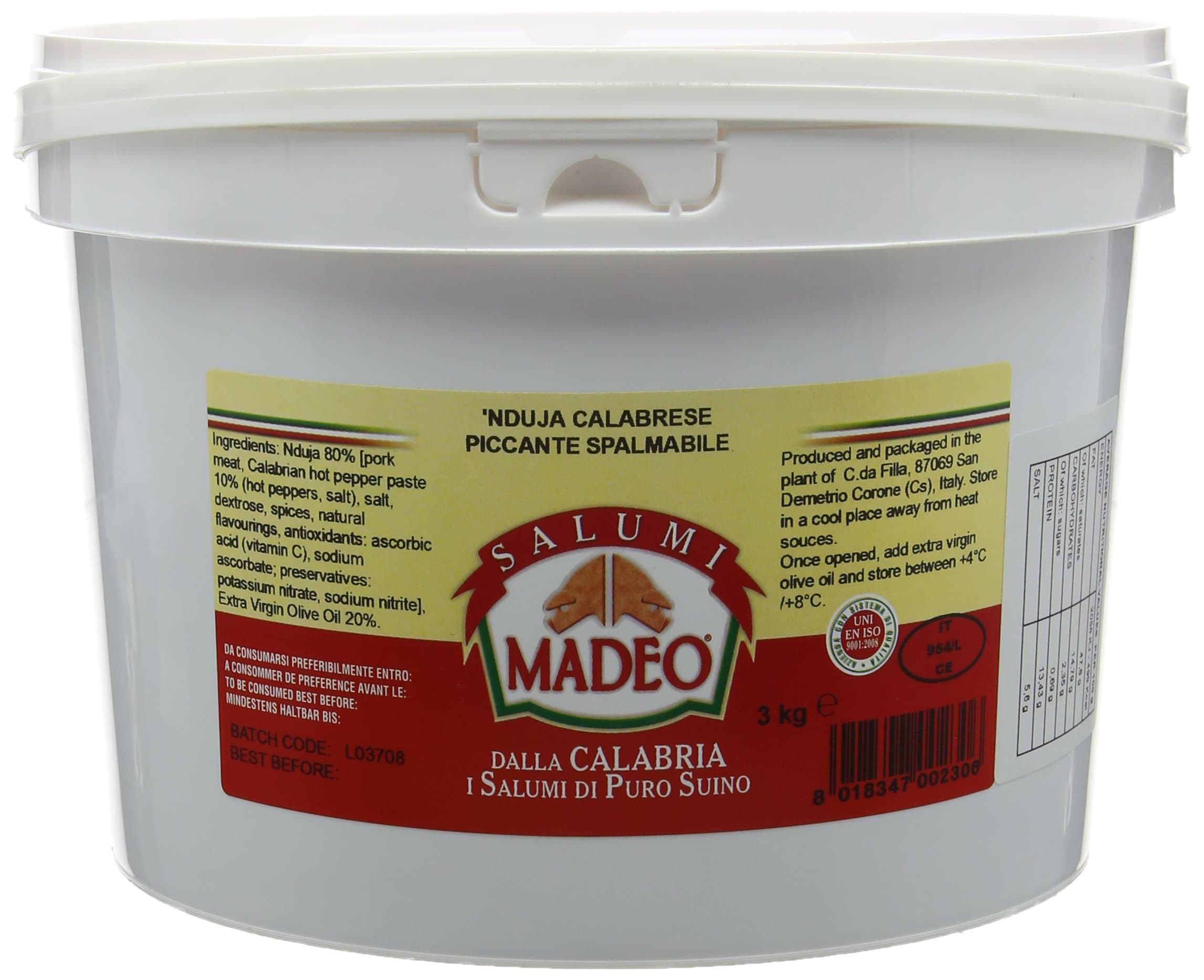 Madeo Spicy Calabrian N'Duja Paste 3 Kg