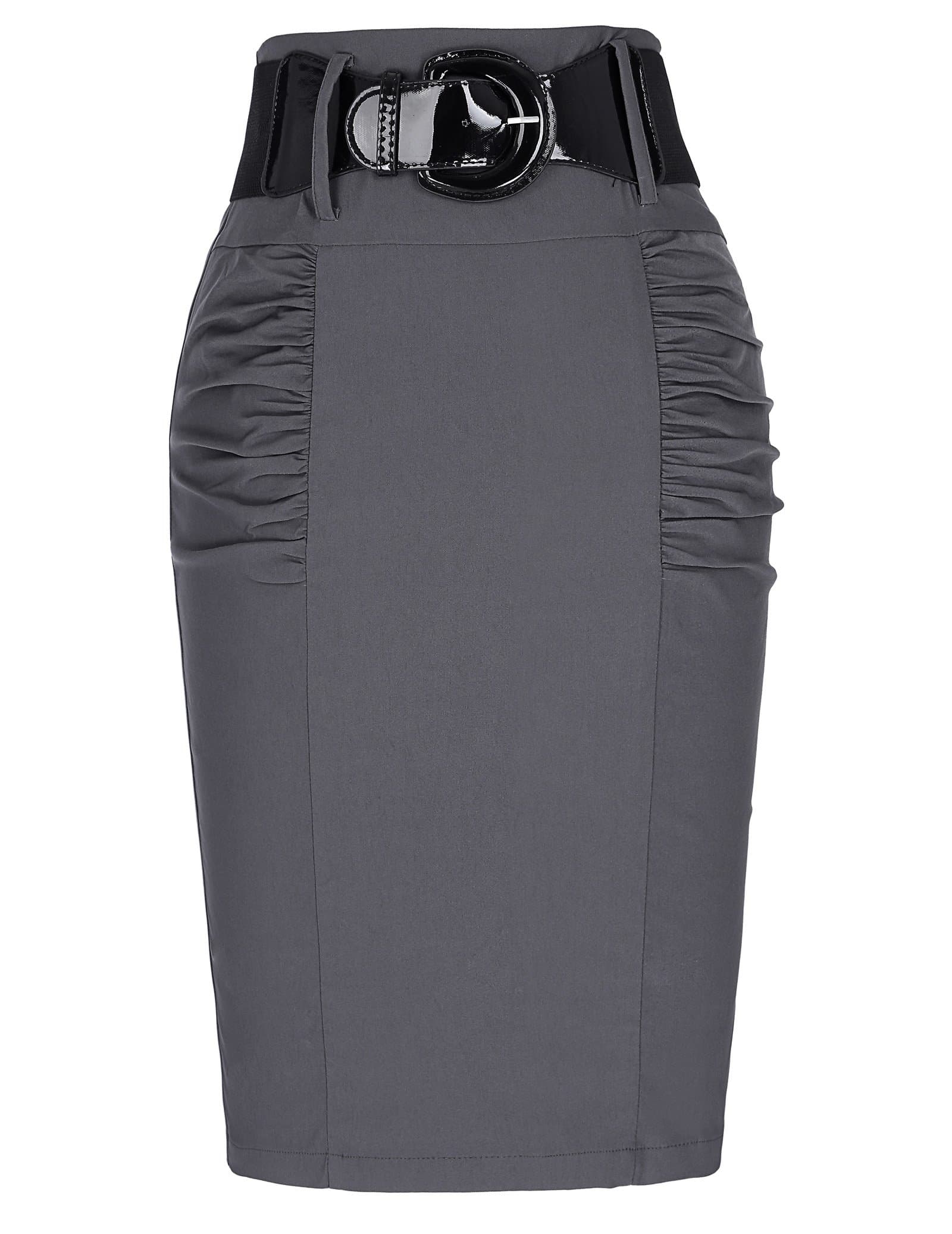 Elegant Women Vintage Floral Printed Bodycon Pencil Skirt 610