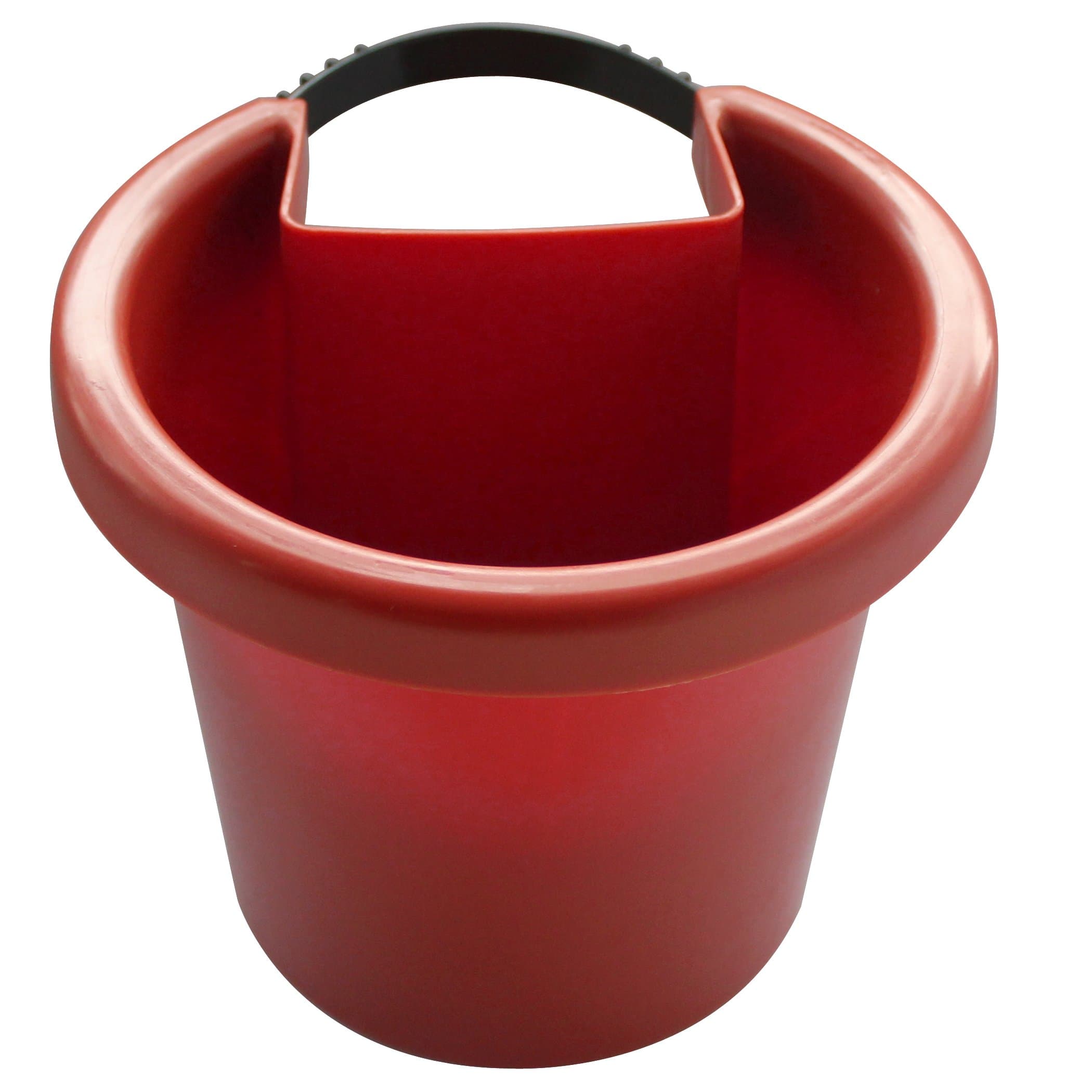 Hugger! - Our Small Hanging Planter ATTACHES to Your RAIN Pipe (7W x 6H x 7D, Strap incl) - Color: Terracotta Brown