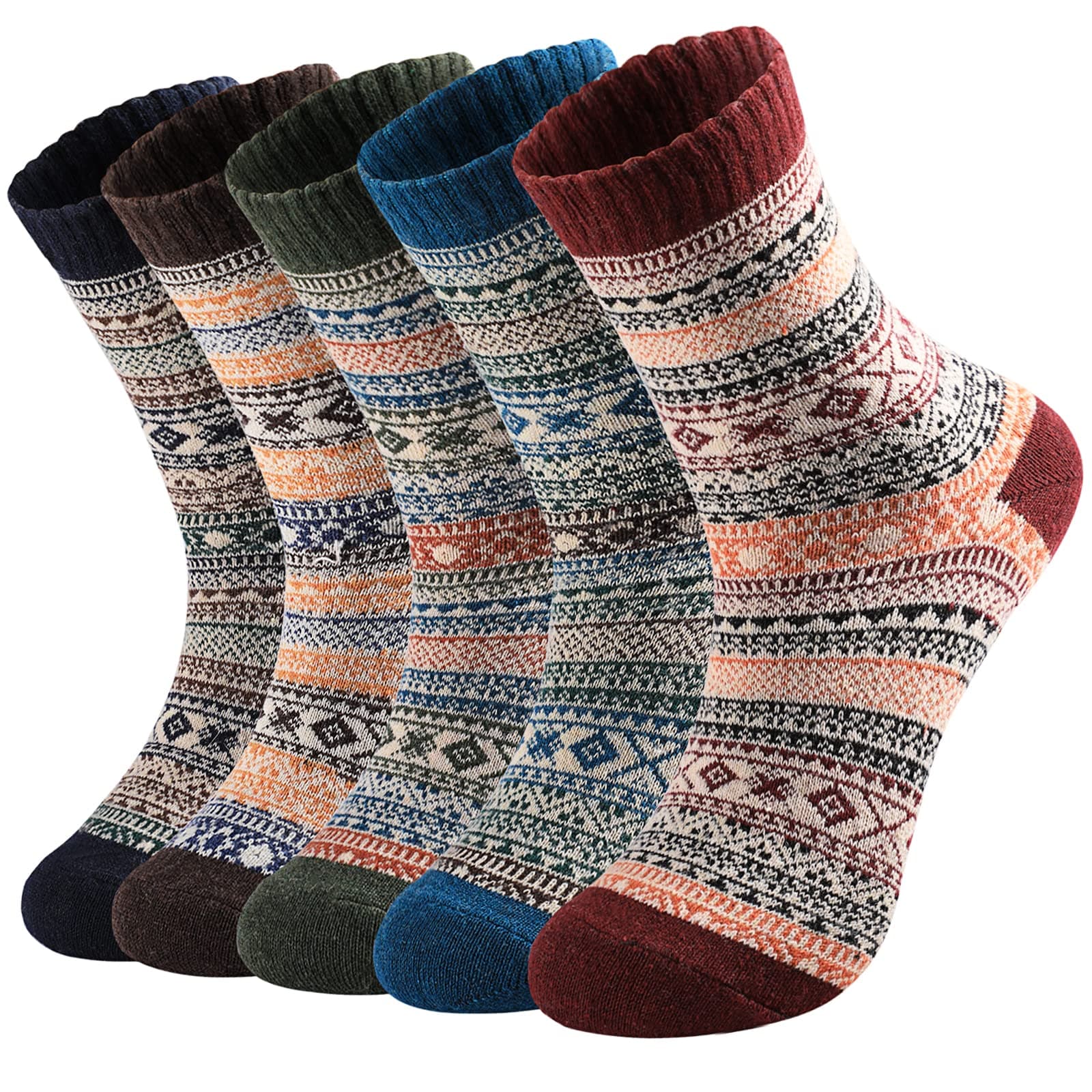 PlenealWool Socks for Women - Womens Wool Socks Winter Warm Wool Socks Men Thick Cozy Knit Socks Boots Socks for Women