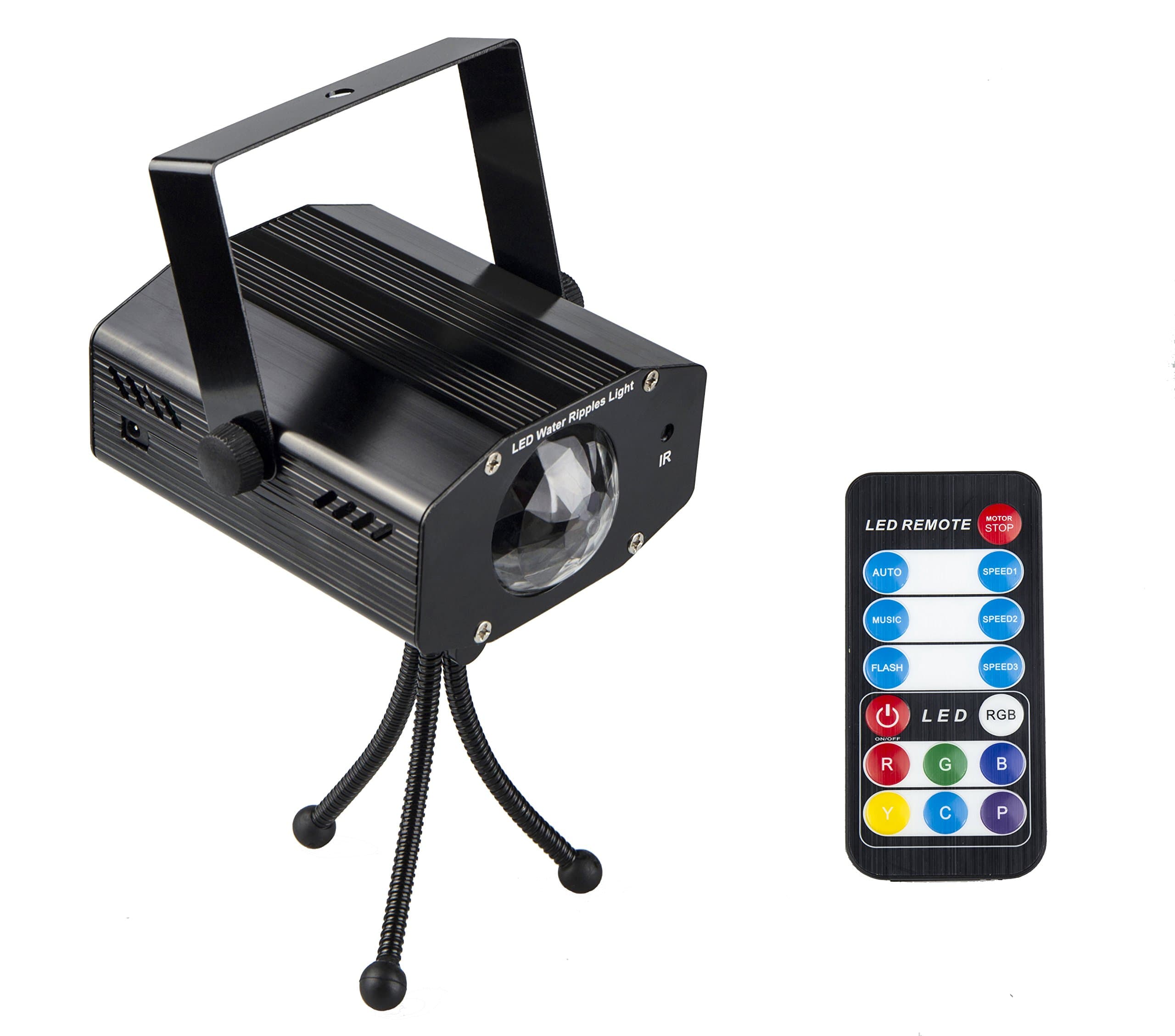 Spriak 9-Watt Christmas Party Lights Strobe Disco Ball Projector with Remote, Black