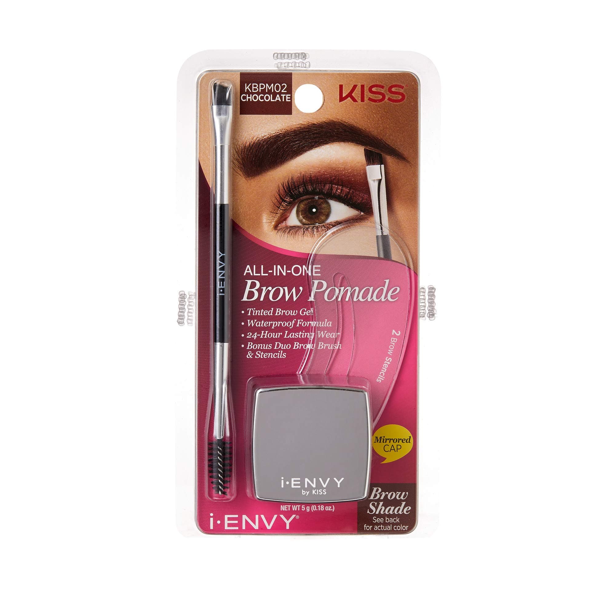 KISS I Envy All-In-One Brow Pomade - KBPM02 Chocolate