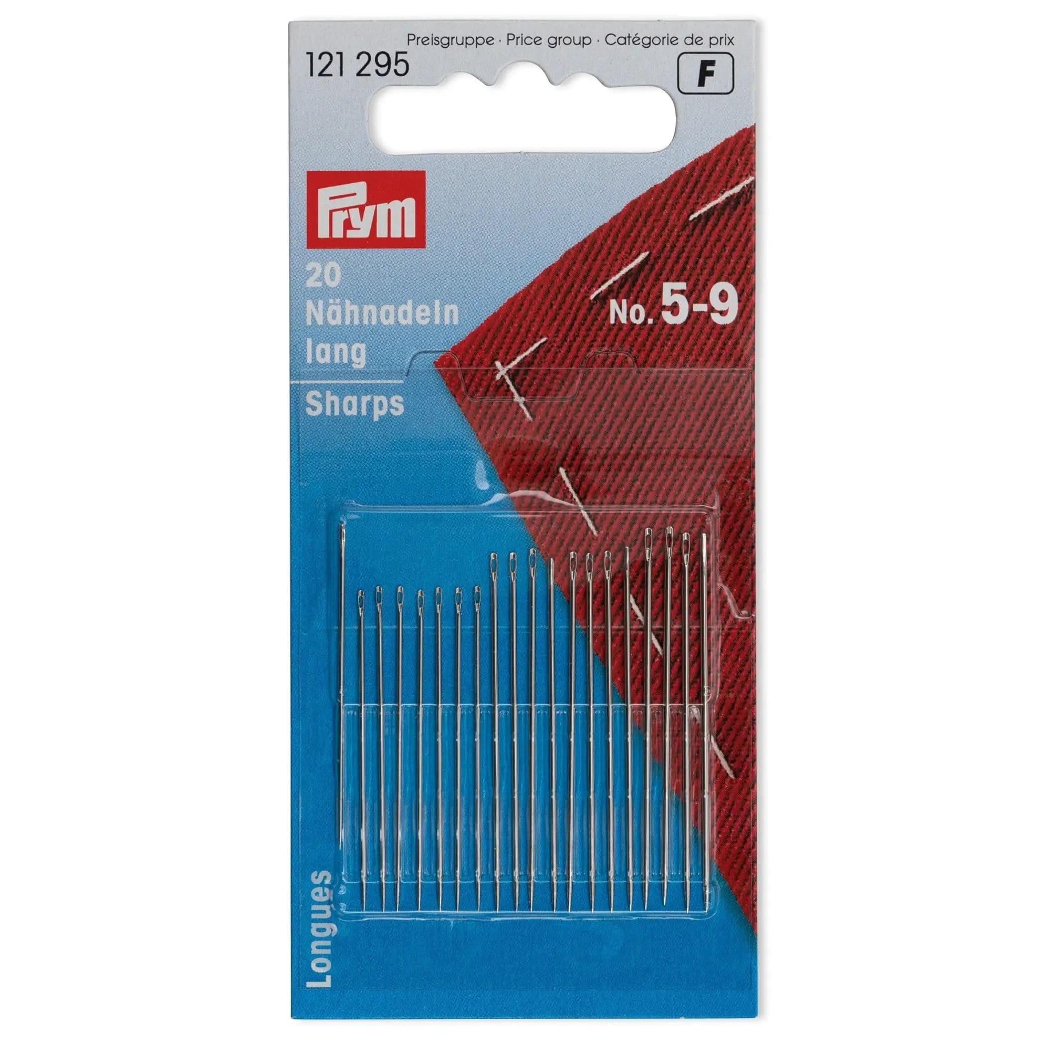 PrymSharps Hand Needles, No. 5-9, 20 PC