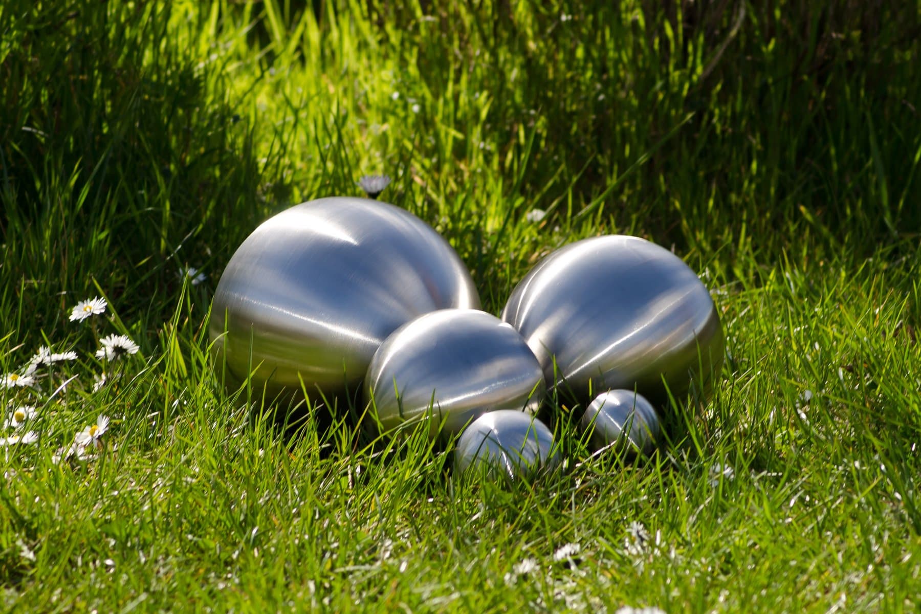 Köhko decorative sphere 3-58 cm matt made stainless steel; Garden sphere, stainless steel sphere, pond sphere ø 9 cm