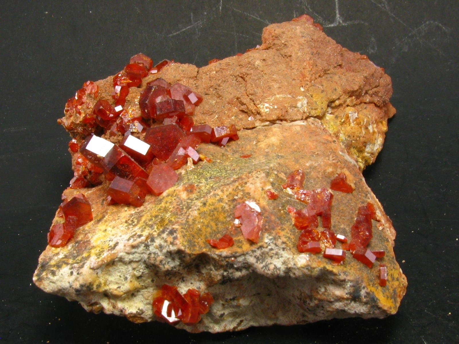Large Vanadinite Cluster From Morocco - 3.2"