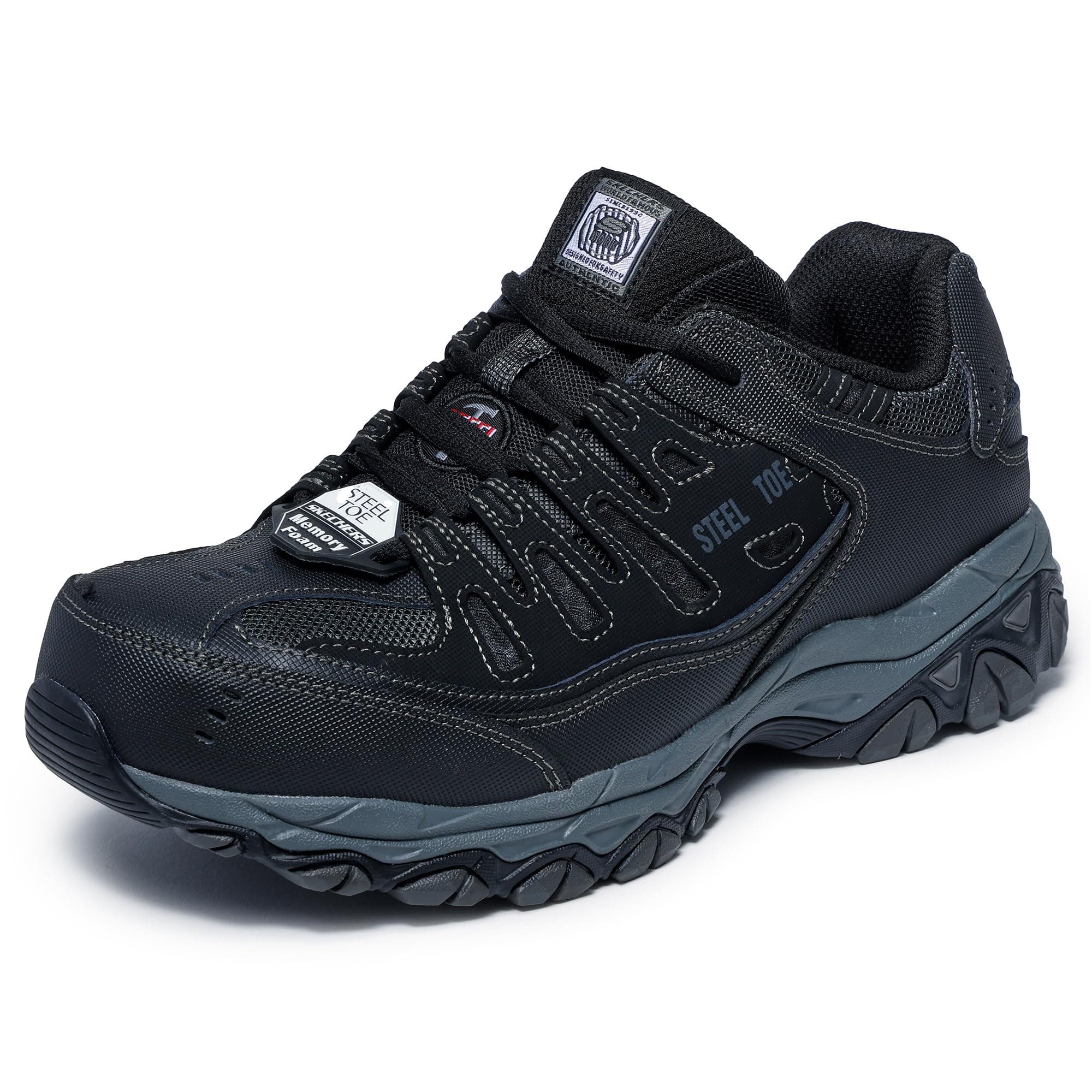 SKECHERS(スケッチャーズ) メンズ Cankton Steel Toe Construction Shoe – Electrical Hazard Rated, Memory Foamワークシューズ [並行輸入品]