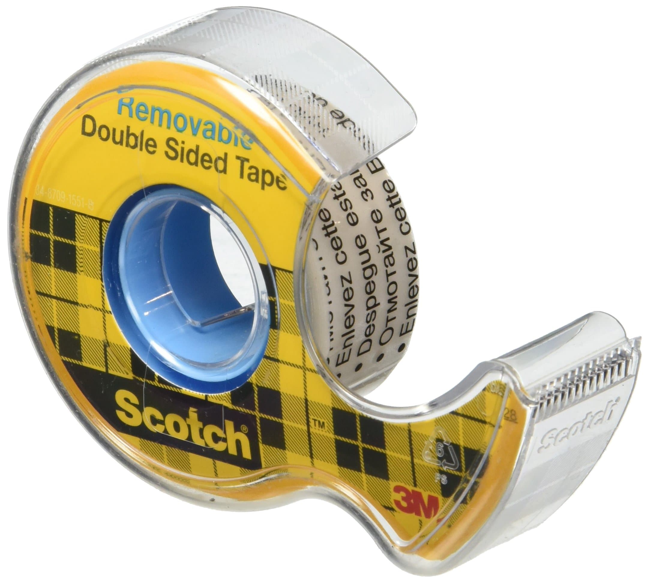 3M 238 Removable Double Sided Tape 2 Pack