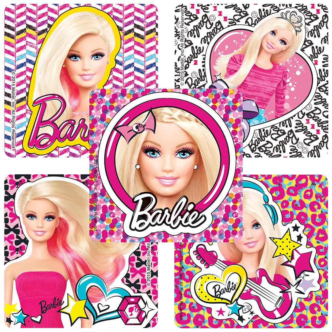 SmileMakersBarbie Pics Stickers - Prizes 100 per Pack
