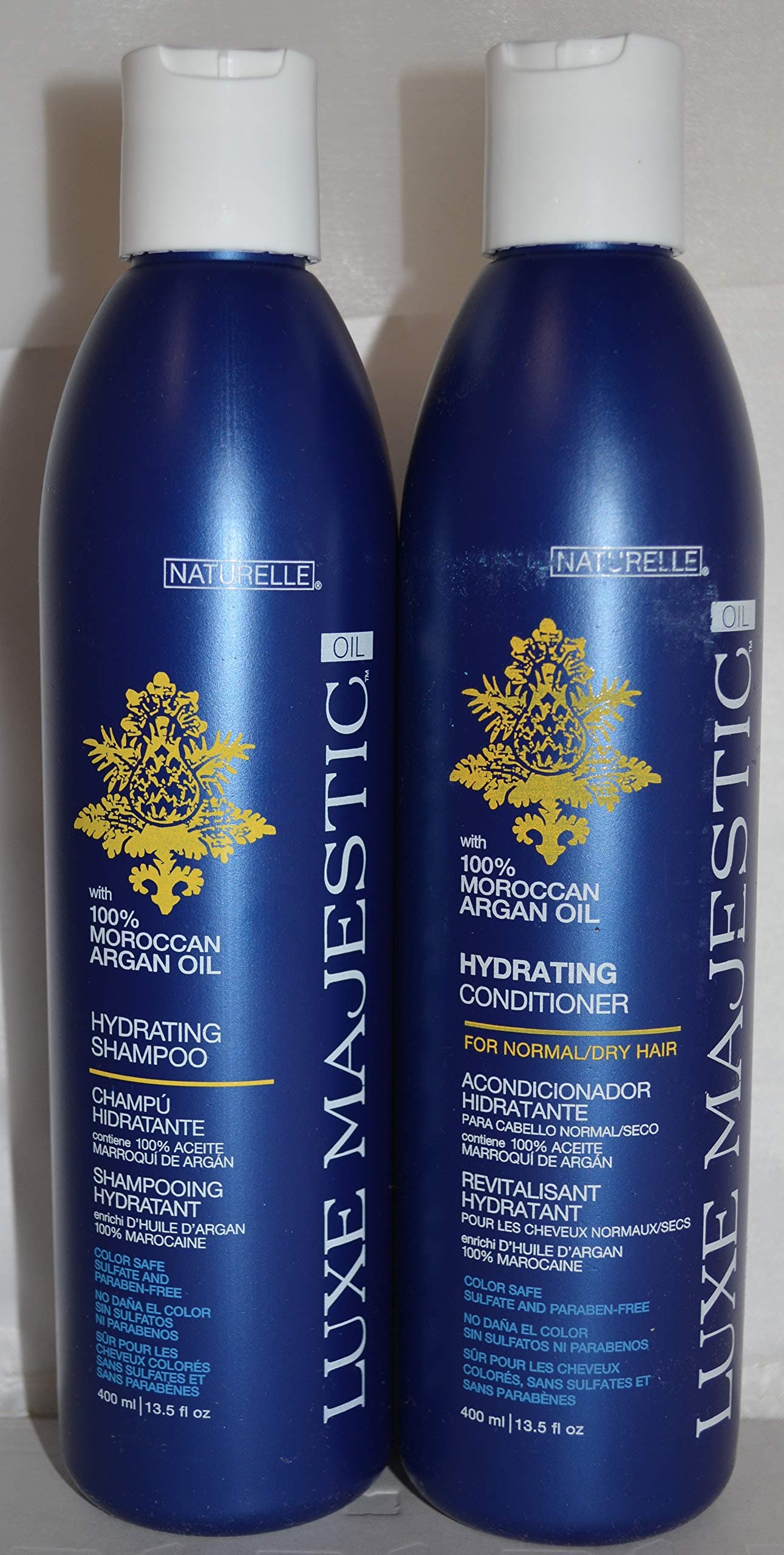 Majestic Oil Hydrating Shampoo and Hydrating Conditioner Set 13.5oz w/100% Morocan Argan Oil