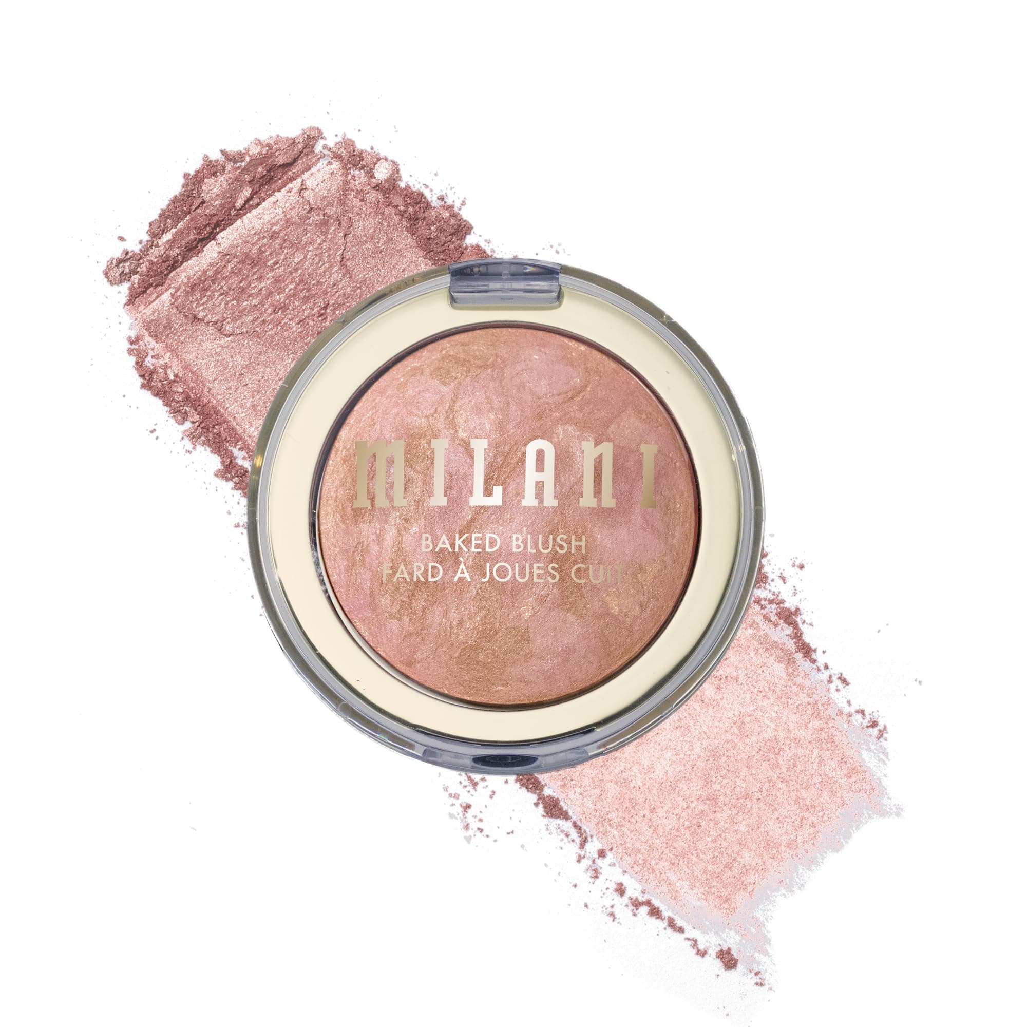 Milani Baked Blush, Updated Powder Blush for Cheeks, Cruelty Free Makeup - Shape, Contour & Highlight Face for a Shimmery or Matte Finish - Berry Amore