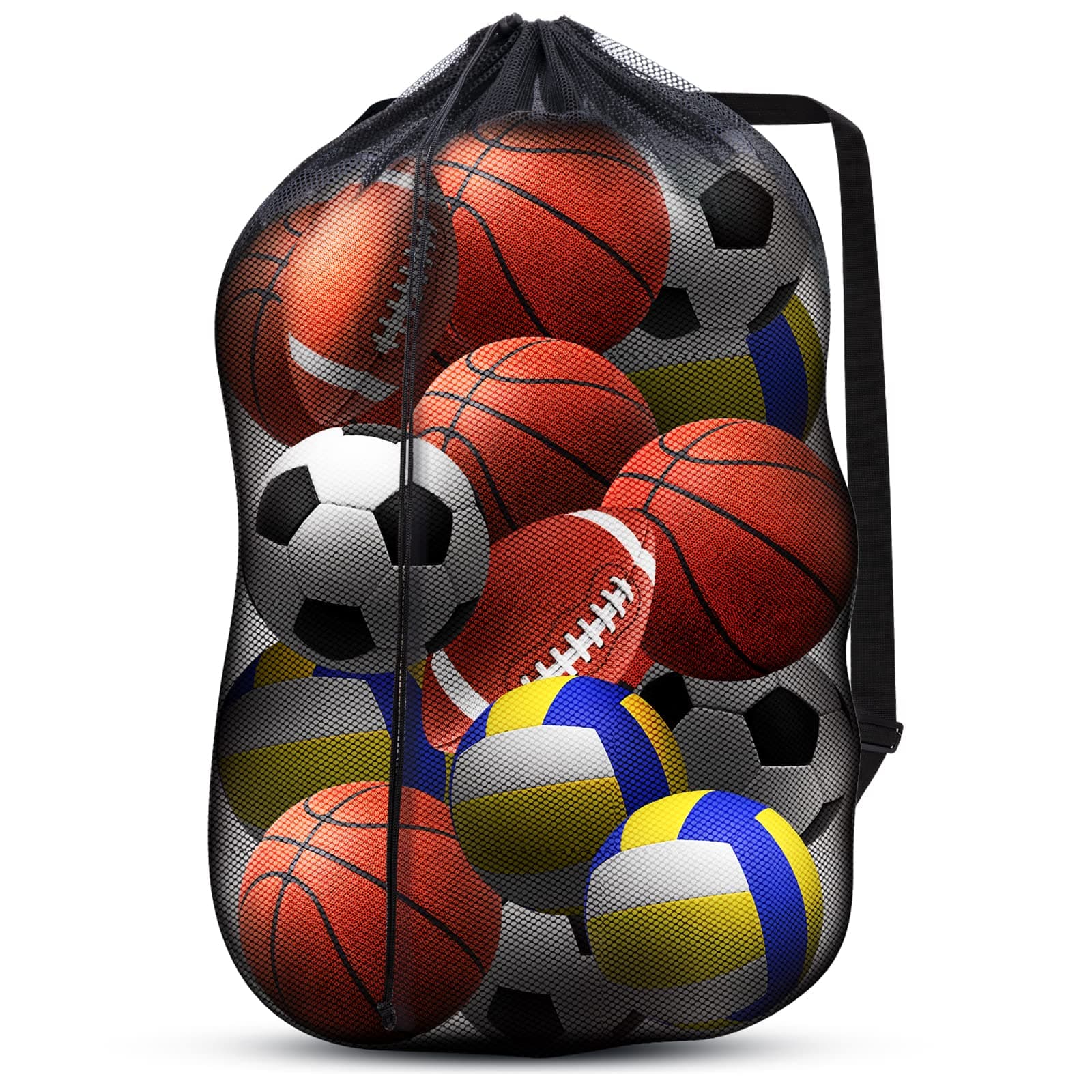 DoGeekFootball Bag with Non-Slip Shoulder Strap (70 x 90 cm/76 x 102 cm) (without Pocket, 76 x 102 cm)