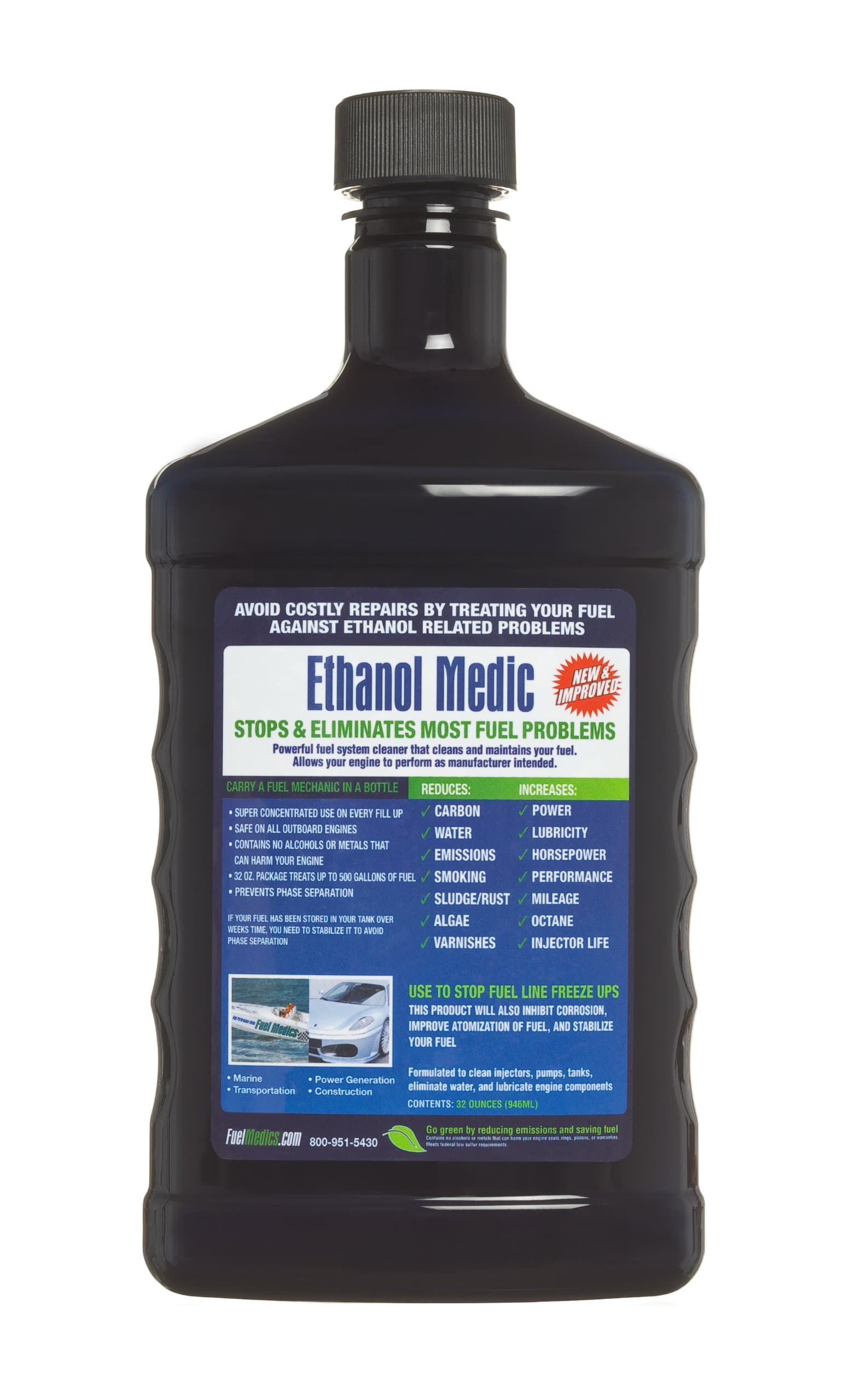 37366 Ethanol Medic Fuel Treatment and Stabilizer for Gasoline Engines, 32-Ounce