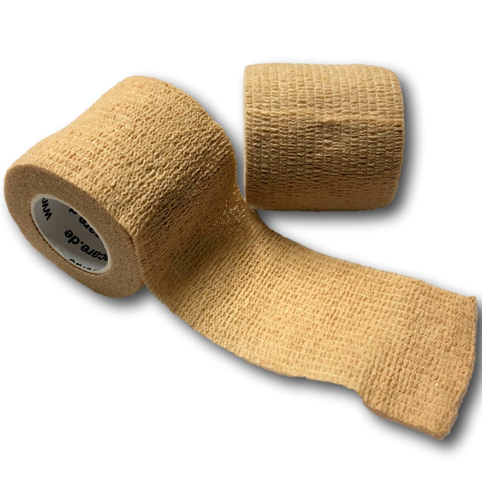 LisaCare fixation bandage 5cmx4,5m | Set of 2 skin color | Cohesive Bandage | Wound dressing | Plaster bandage | elastic, elastic, self-adhesive, without glue