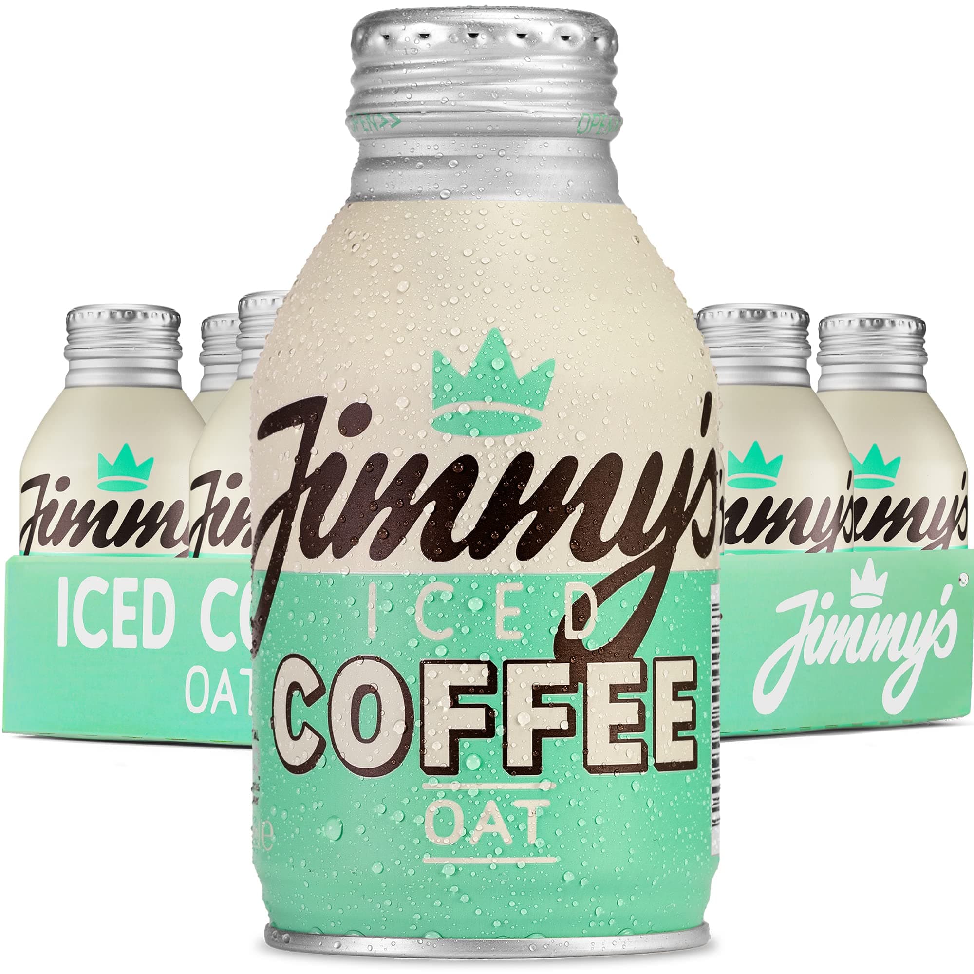 Jimmy's Iced Coffee Oat BottleCan™ 12x275ml Multipack - Dairy Free Vegan Iced Latte Coffee Case
