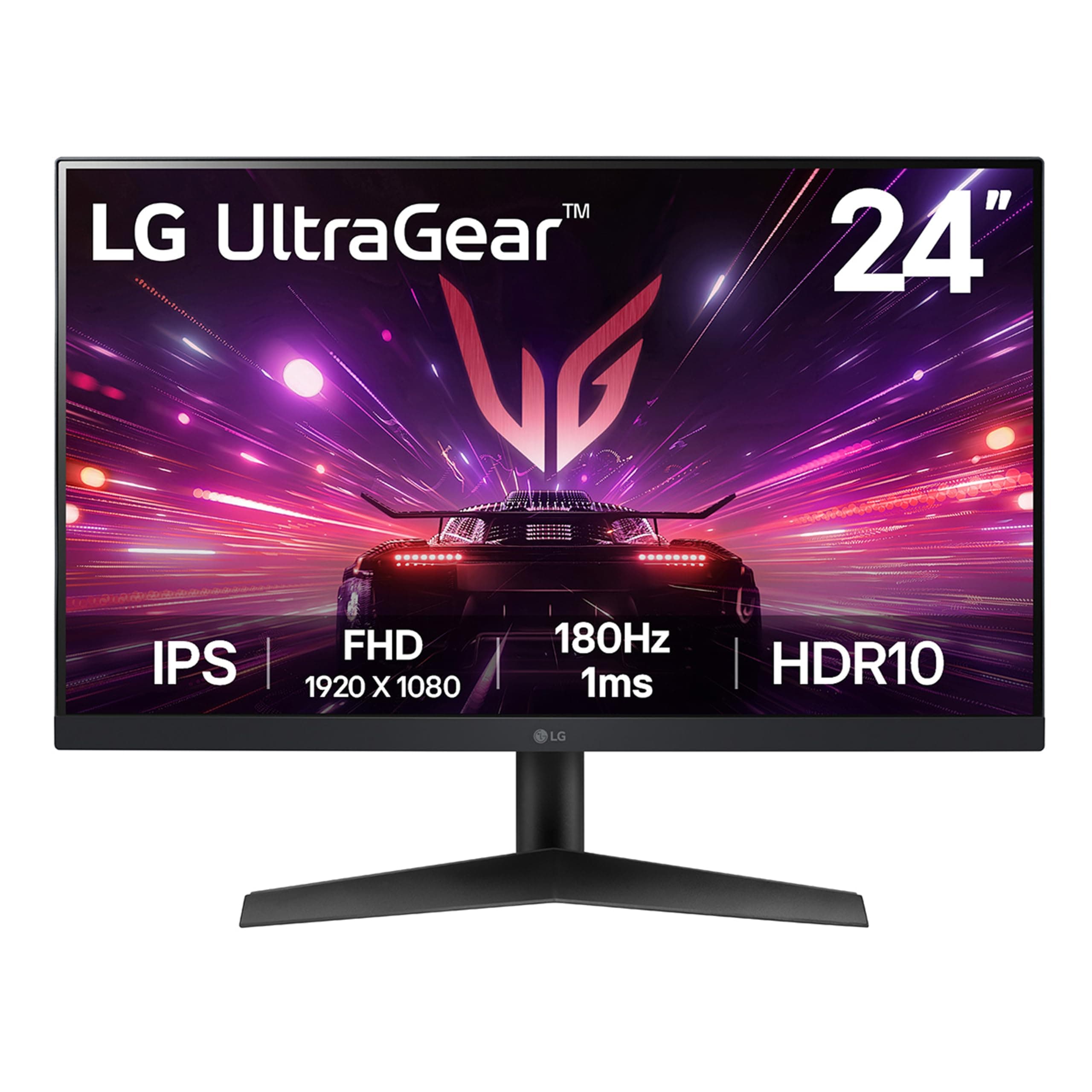LG 24GS60F-B Ultragear 24-inch IPS Gaming Monitor FHD (1920x1080) 180Hz 1ms AMD FreeSync G-Sync Compatible HDR10 HDMI DisplayPort Black
